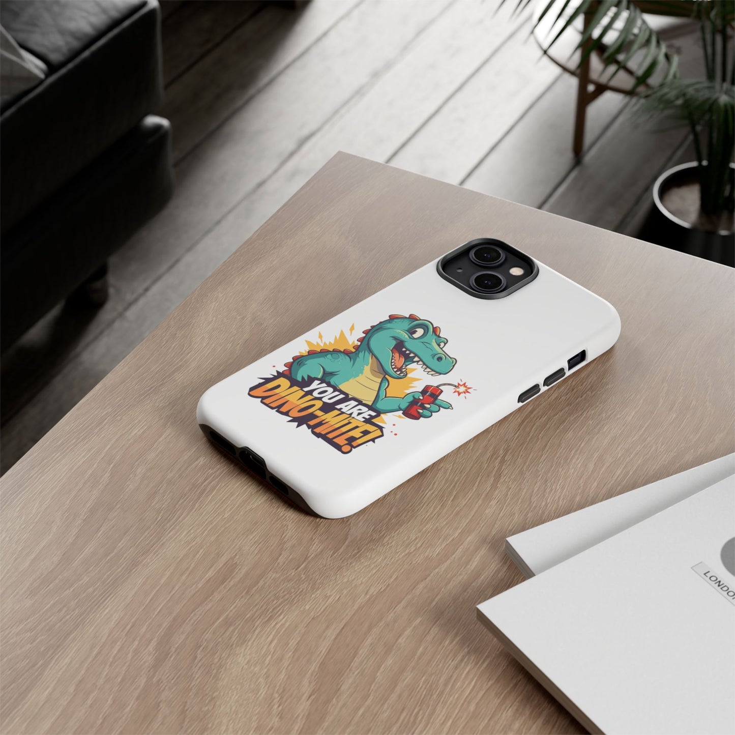 iPhone Case - Dino-Mite Pun Design