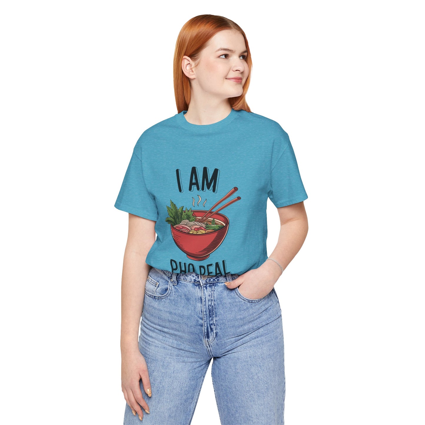 I Am Pho Real T-Shirt | Funny Pho Noodle Bowl Tee, Vietnamese Food Pun Shirt, Ramen & Noodle Lover Gift, Cute Asian Cuisine Graphic Top