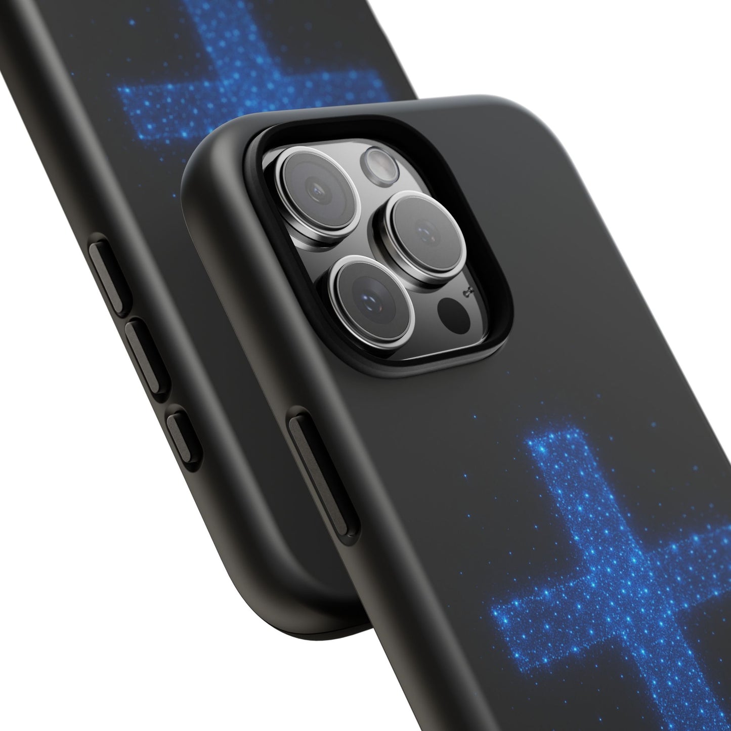 iPhone Case - Bioluminescent Cross Design Christian Phone Case Spiritual iPhone Case Gift for Believers