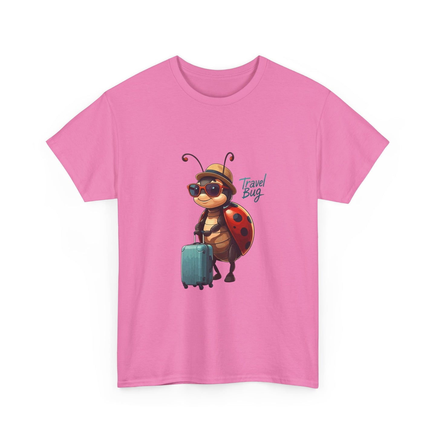 Travel Bug T-Shirt – Cute Ladybug Travel Tee | Funny Wanderlust Shirt for Travel Lovers | Unisex Graphic Tee Gift for Adventurers