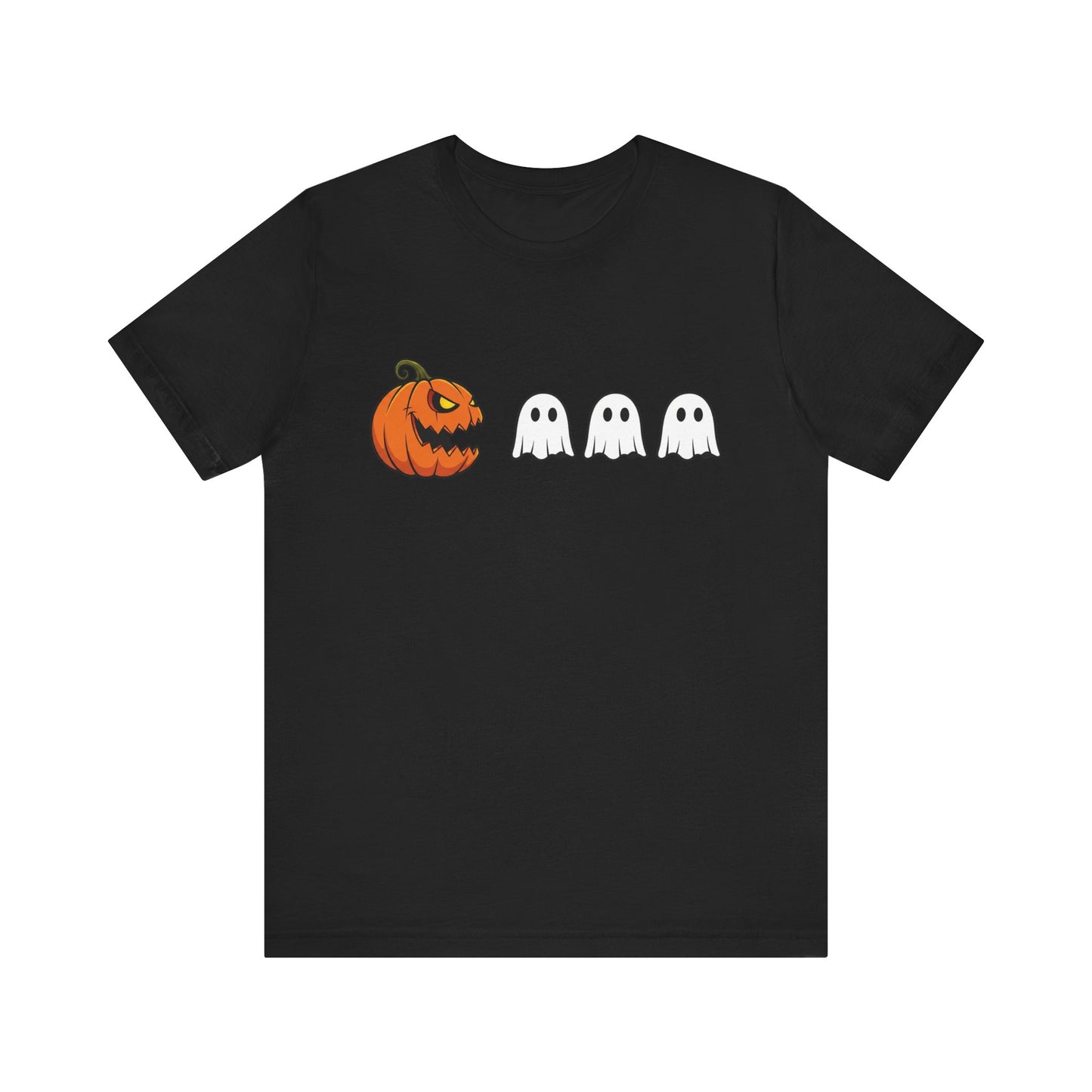 Pumpkin Pac-Man Shirt, Halloween Arcade Tee, Pumpkin Chase Ghosts Tee, Retro Gaming Halloween, Spooky Season Shirt, Vintage Game Pumpkin Top