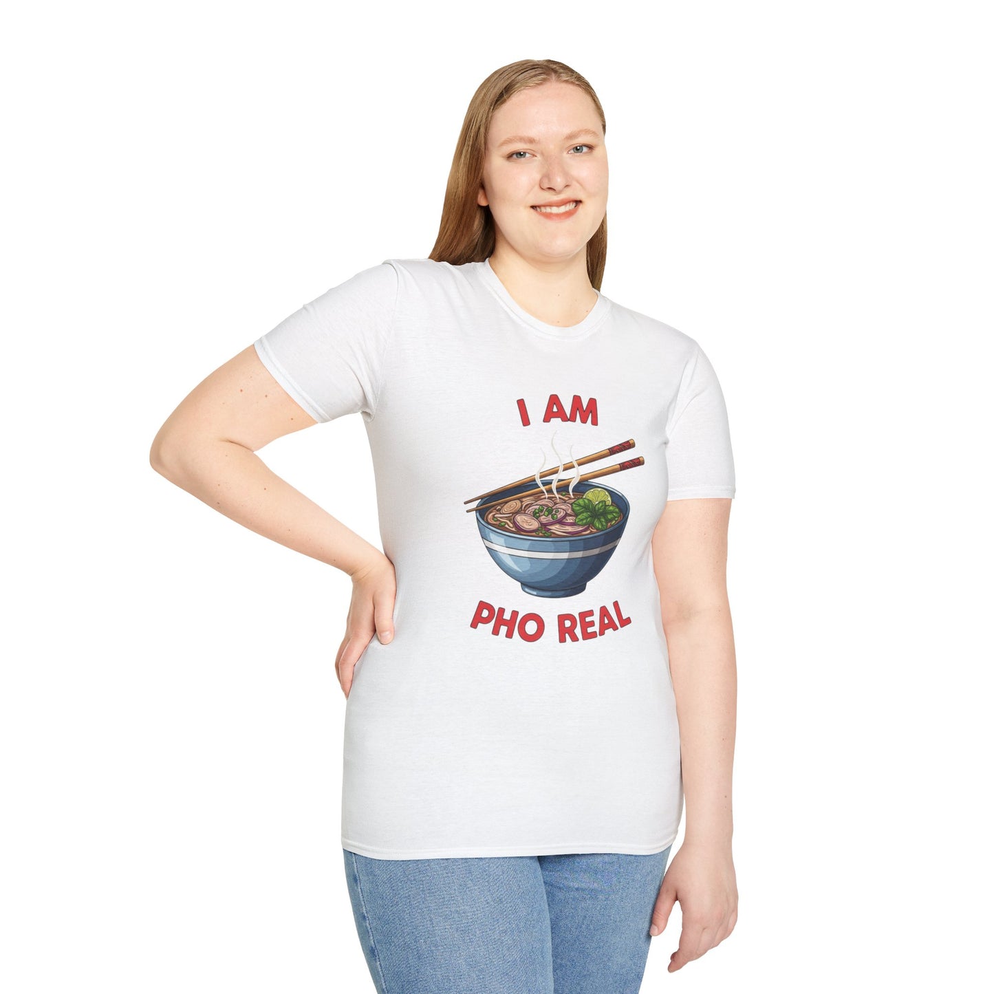 I Am Pho Real T-Shirt | Funny Pho Bowl Shirt | Foodie Pun Tee | Ramen Alternative Gift | Cute Asian Noodle Humor Tee | Gift for Food Lovers