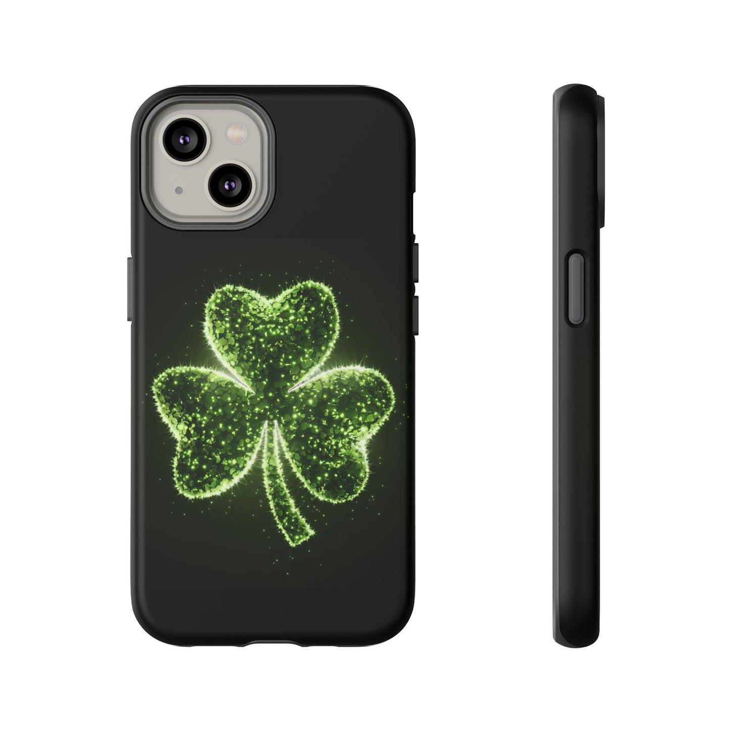 iPhone Tough Case - Shiny Shamrock Design