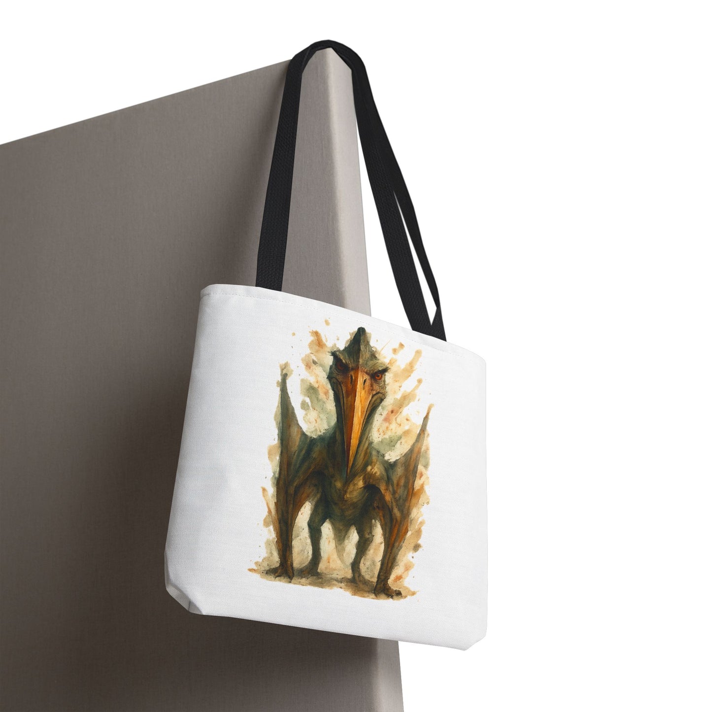 Quetzalcoatlus Tote Bag | Dinosaur Art Canvas Shopper | Prehistoric Pterosaur Gift for Dino Lovers | Eco-friendly Reusable Bag Jurassic Tote