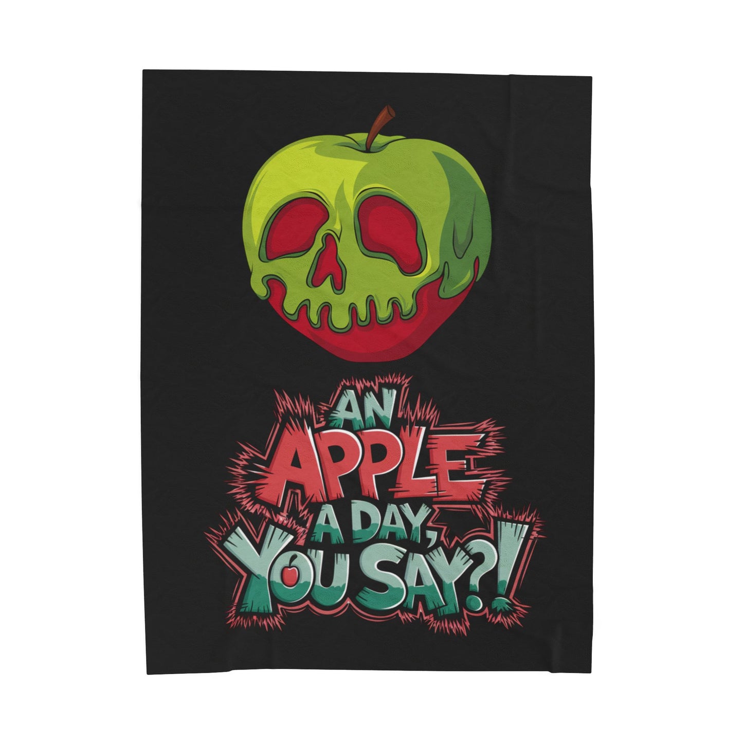 Plush Blanket - Poison Apple Design for Cozy Nights