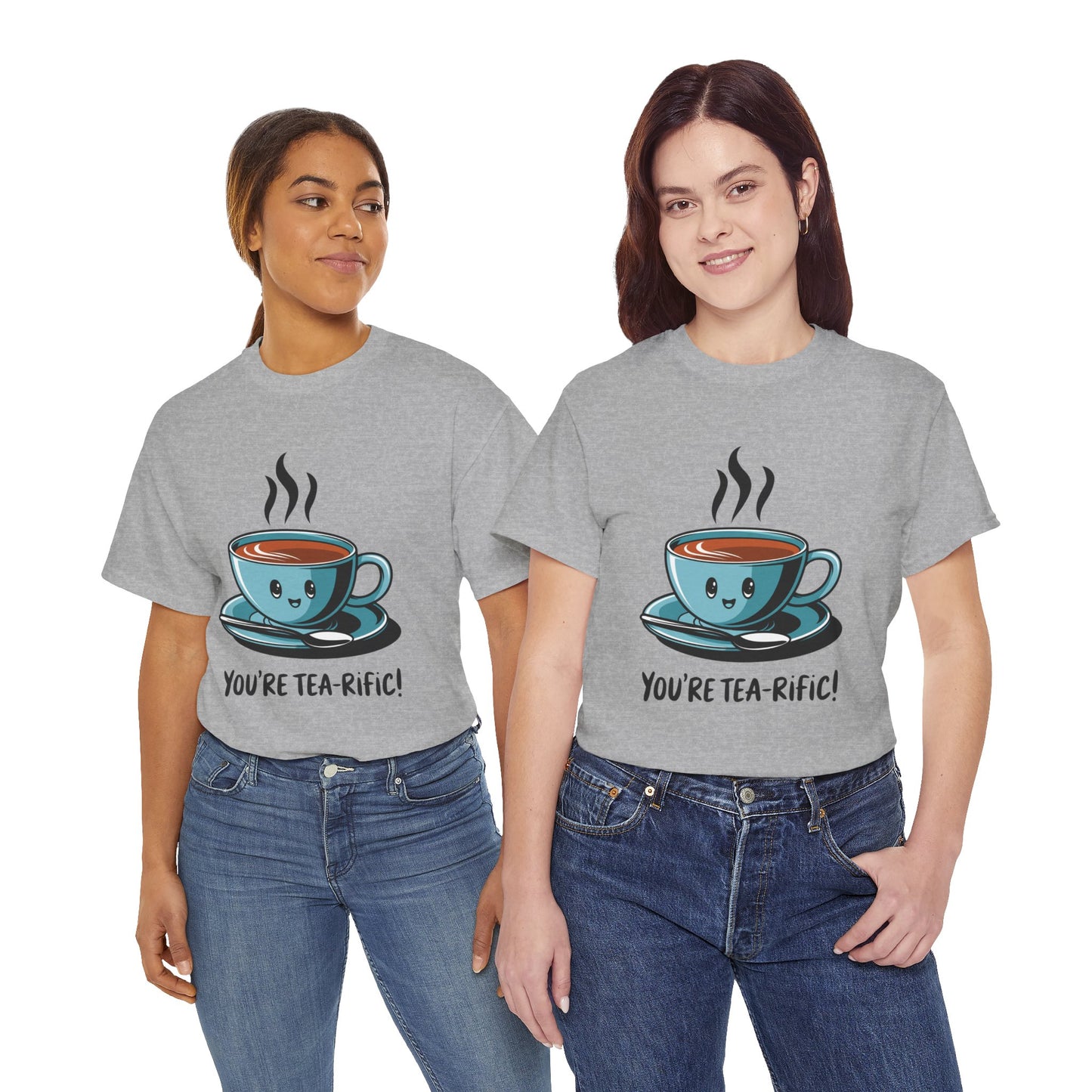 You’re Tea-Rific! Cute Tea Pun T-Shirt for Tea Lovers - Funny Gift, Kawaii Cup Graphic Tee - Unisex Soft Cotton Shirt