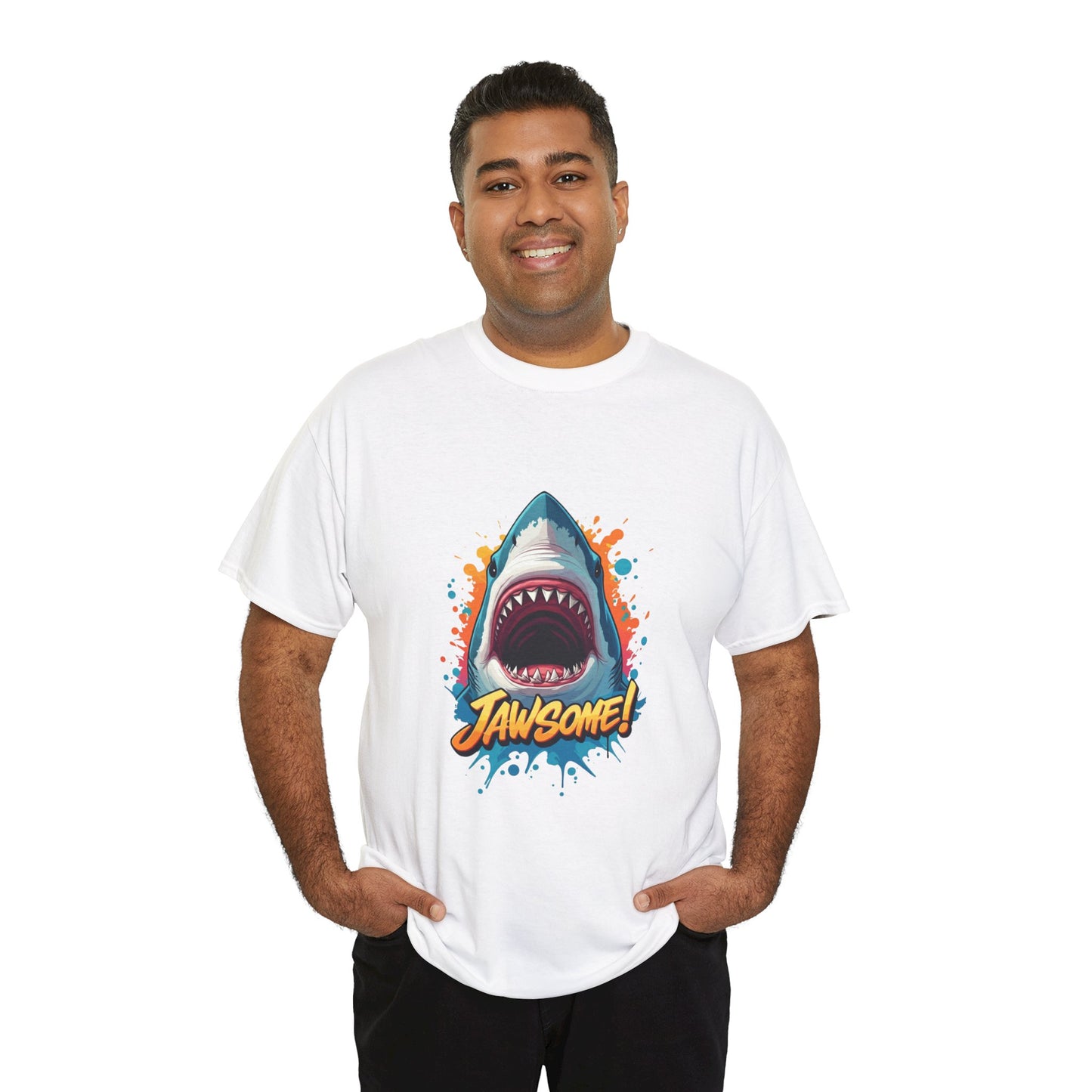 Jawsome Shark Graphic Tee | Fun Ocean Shark T-Shirt, Summer Beach Shirt, Shark Lover Gift, Trending Shark Week Apparel, Cute Marine Life Tee