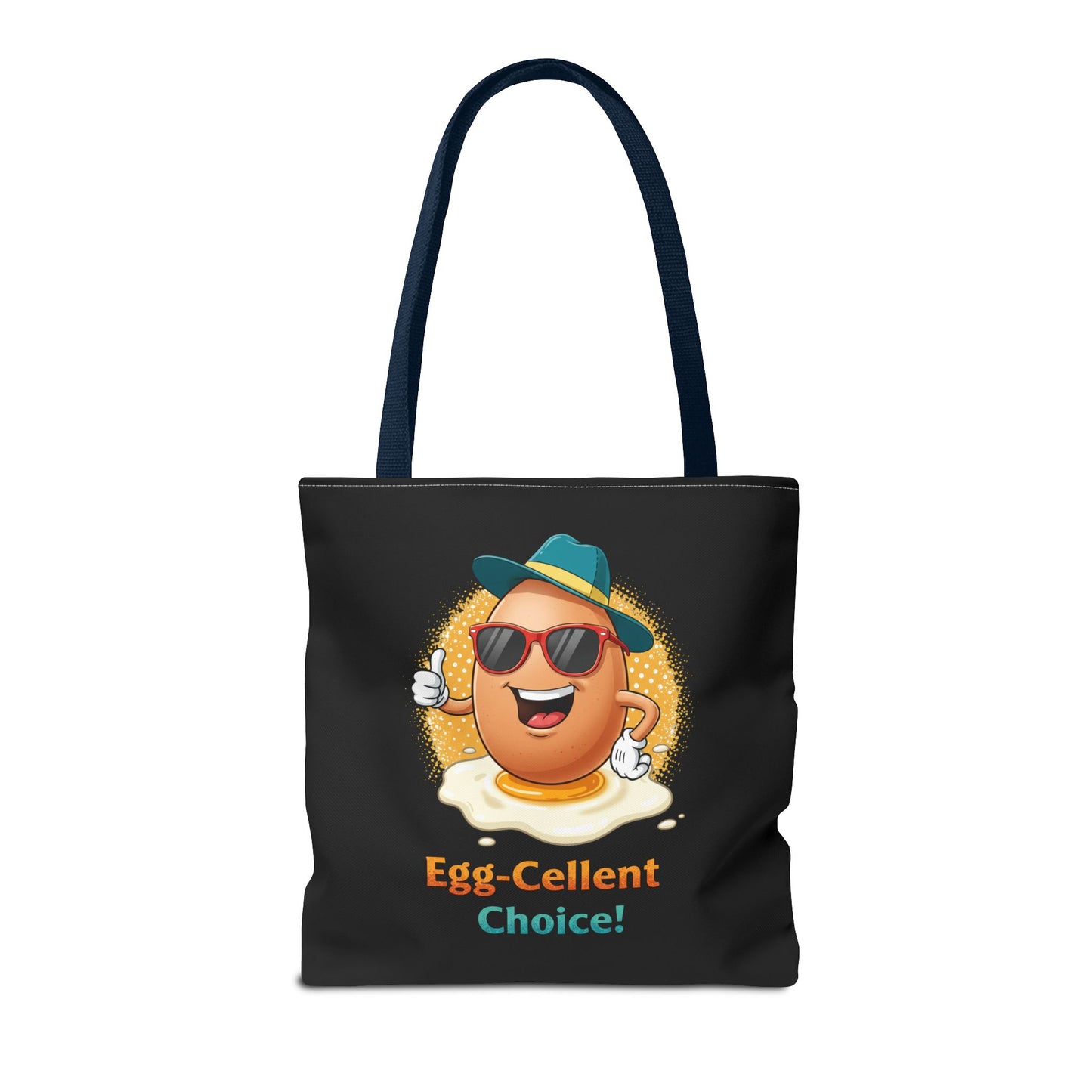 Tote Bag: Egg-Cellent Choice Thumbs Up Pun Design