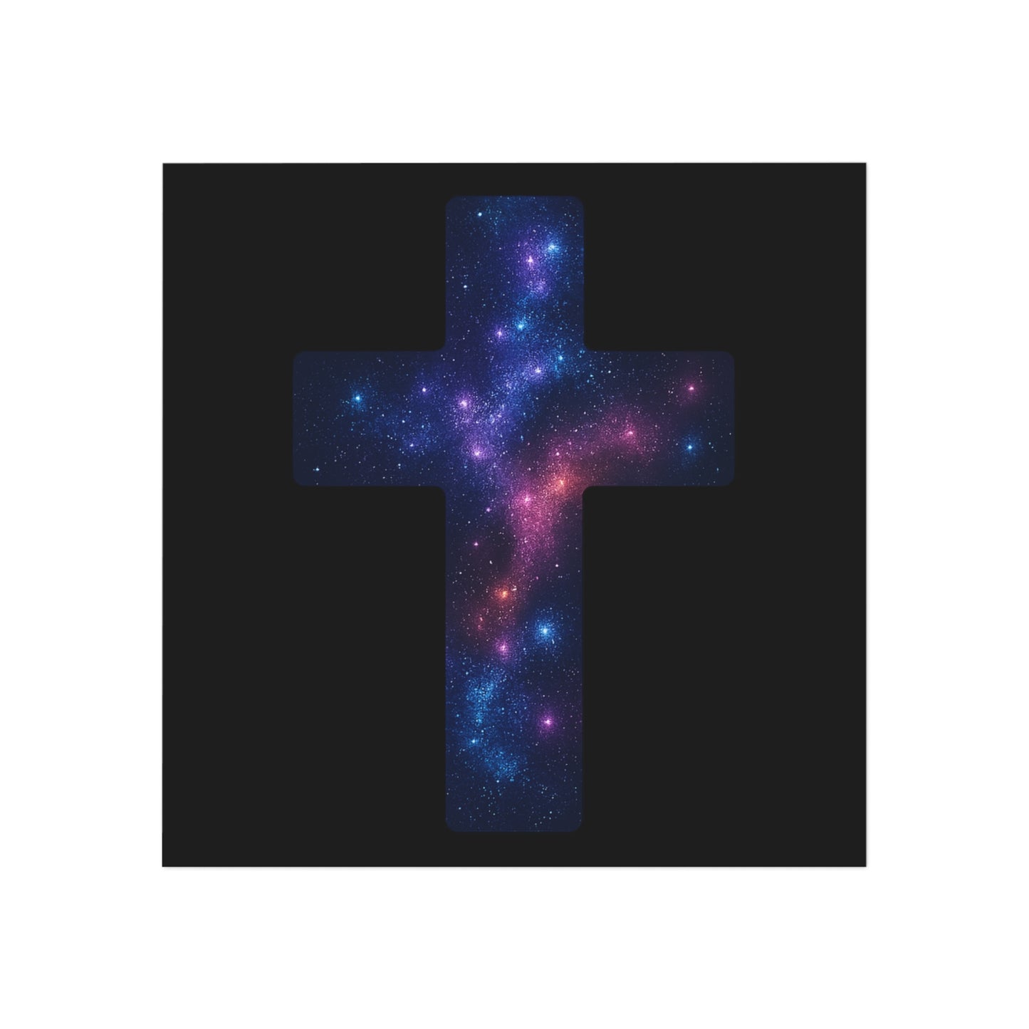 Galactic Cross Magnet Christian Decor Spiritual Magnet Religious Faith Based Kitchen Decoration Magnet Gift for Believers