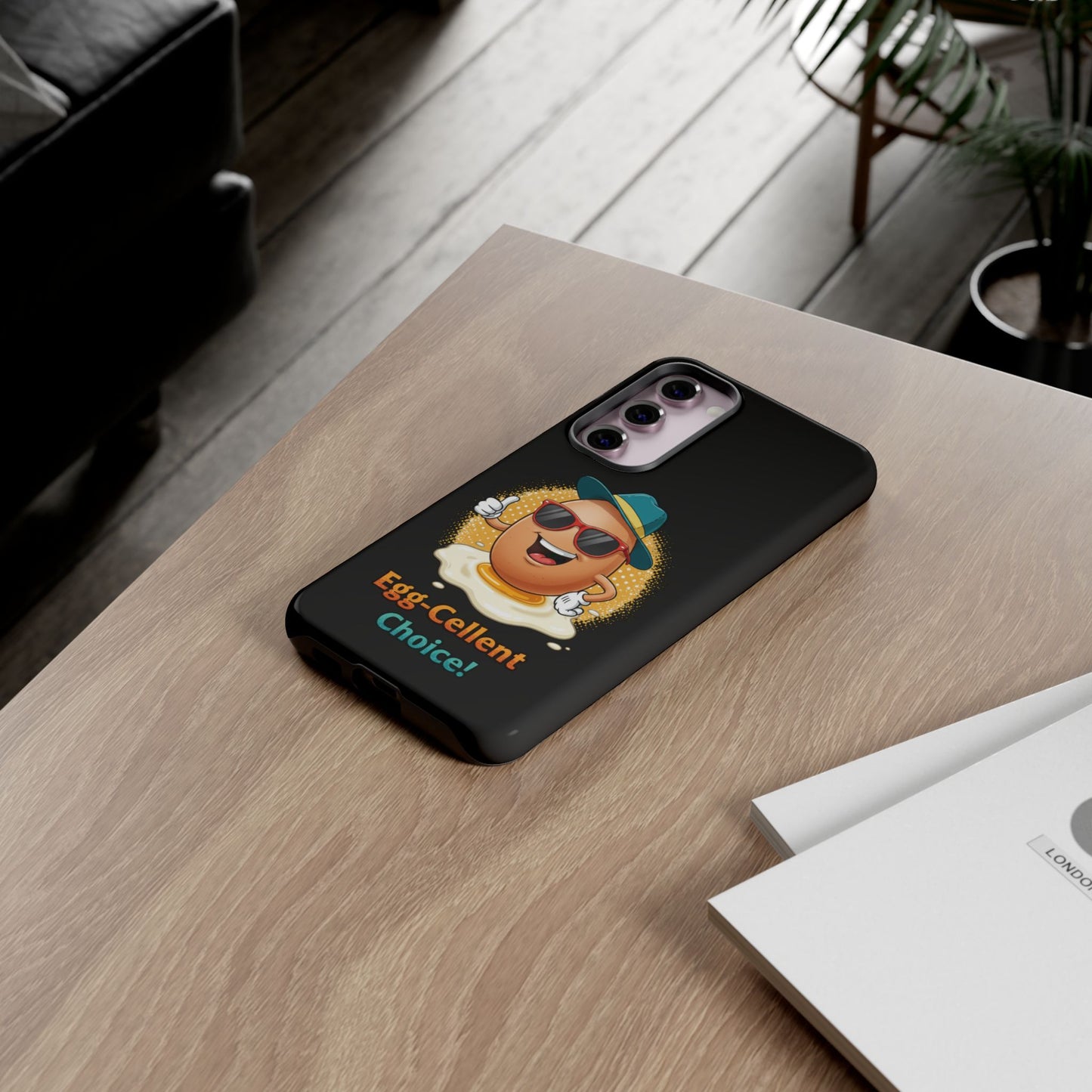 Samsung Phone Case - Egg-Cellent Choice Pun Design