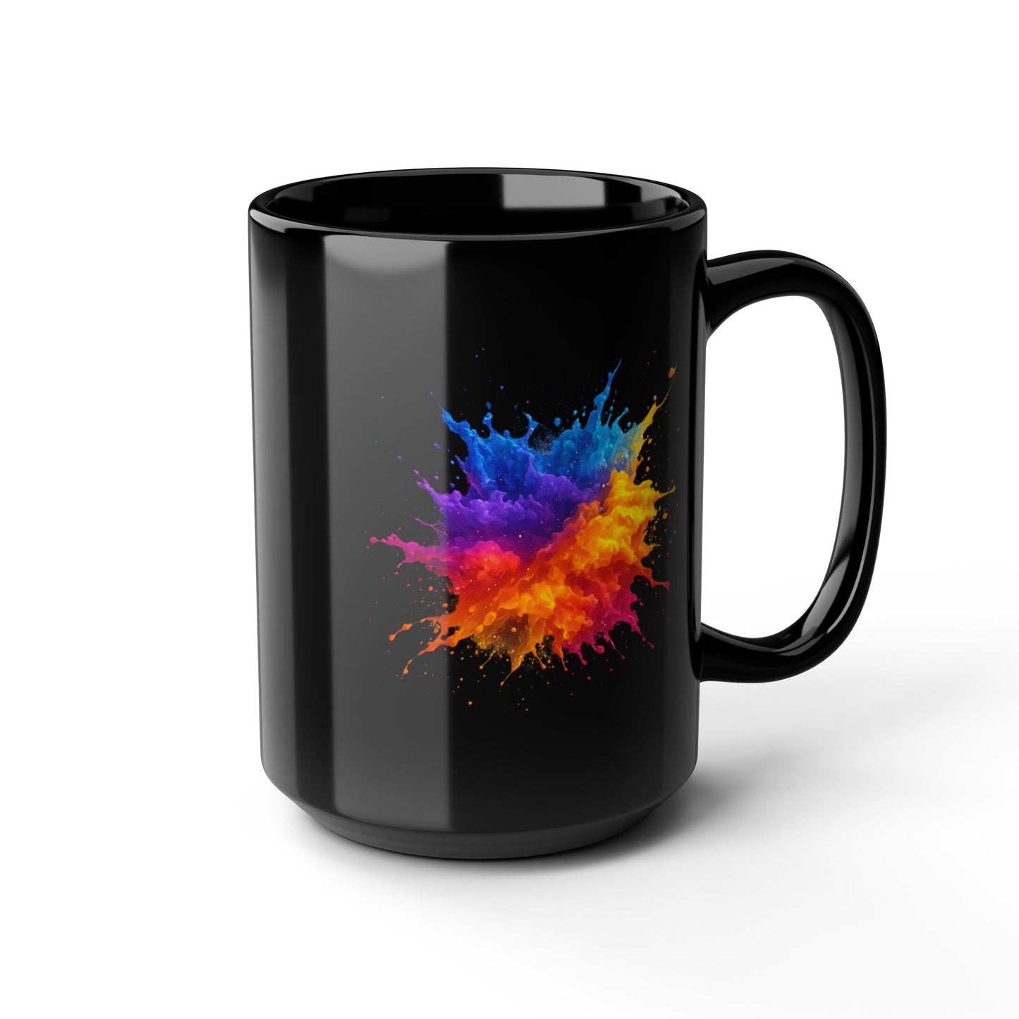 Color Splash Art Mug - Abstract Paint Splash Coffee Cup - Bright Bold Colorful Mug - Artist Gift Idea - Creative Vibe Mug 11oz 15oz