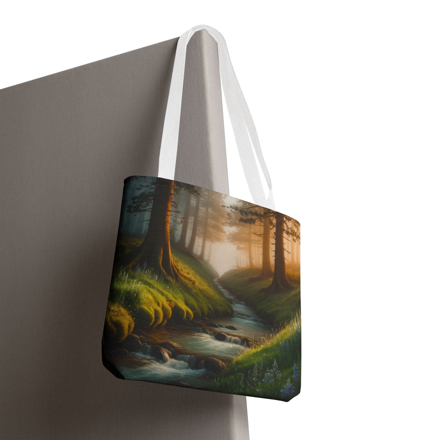 Nature Stream Tote Bag Shopping Bag Reusable Tote Nature Bag