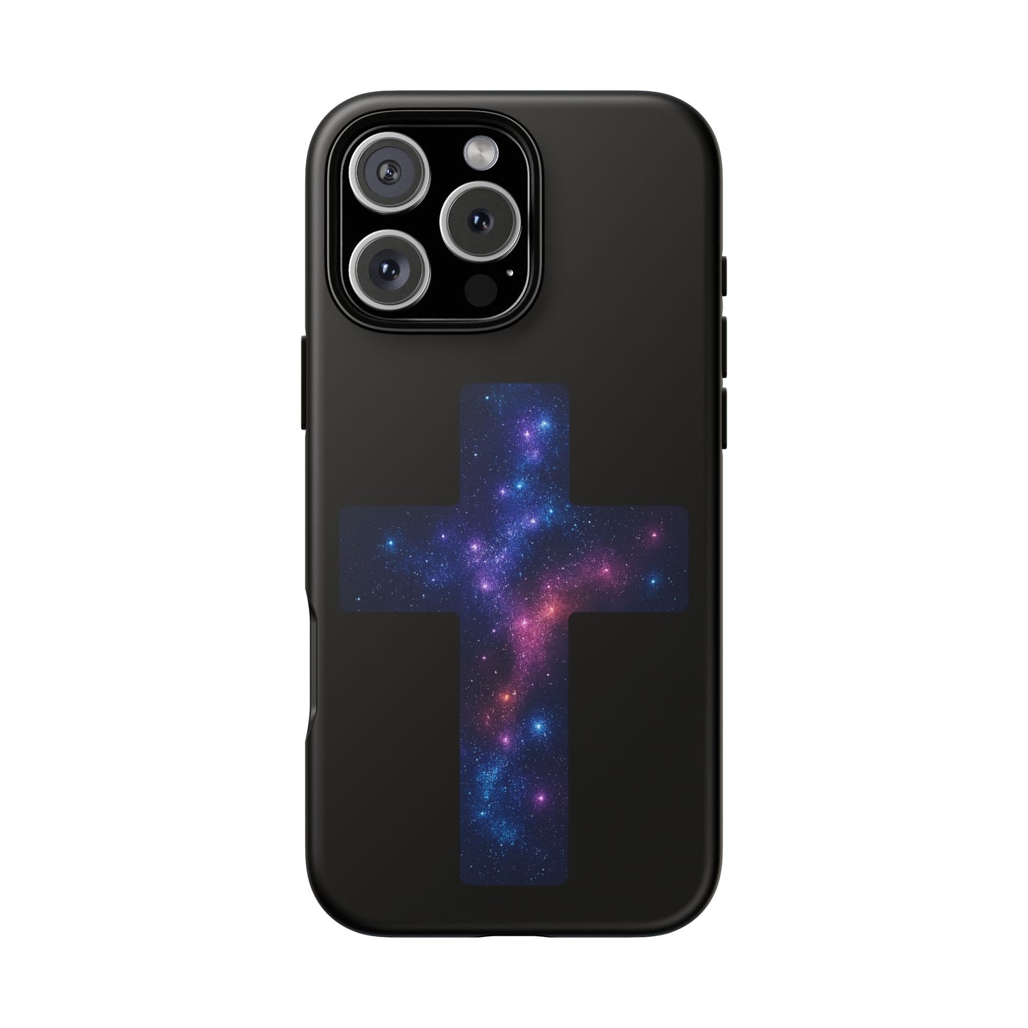 iPhone Case - Galactic Cross design Christian Phone Case Spiritual iPhone Accessory Religious Case Gift for Believers