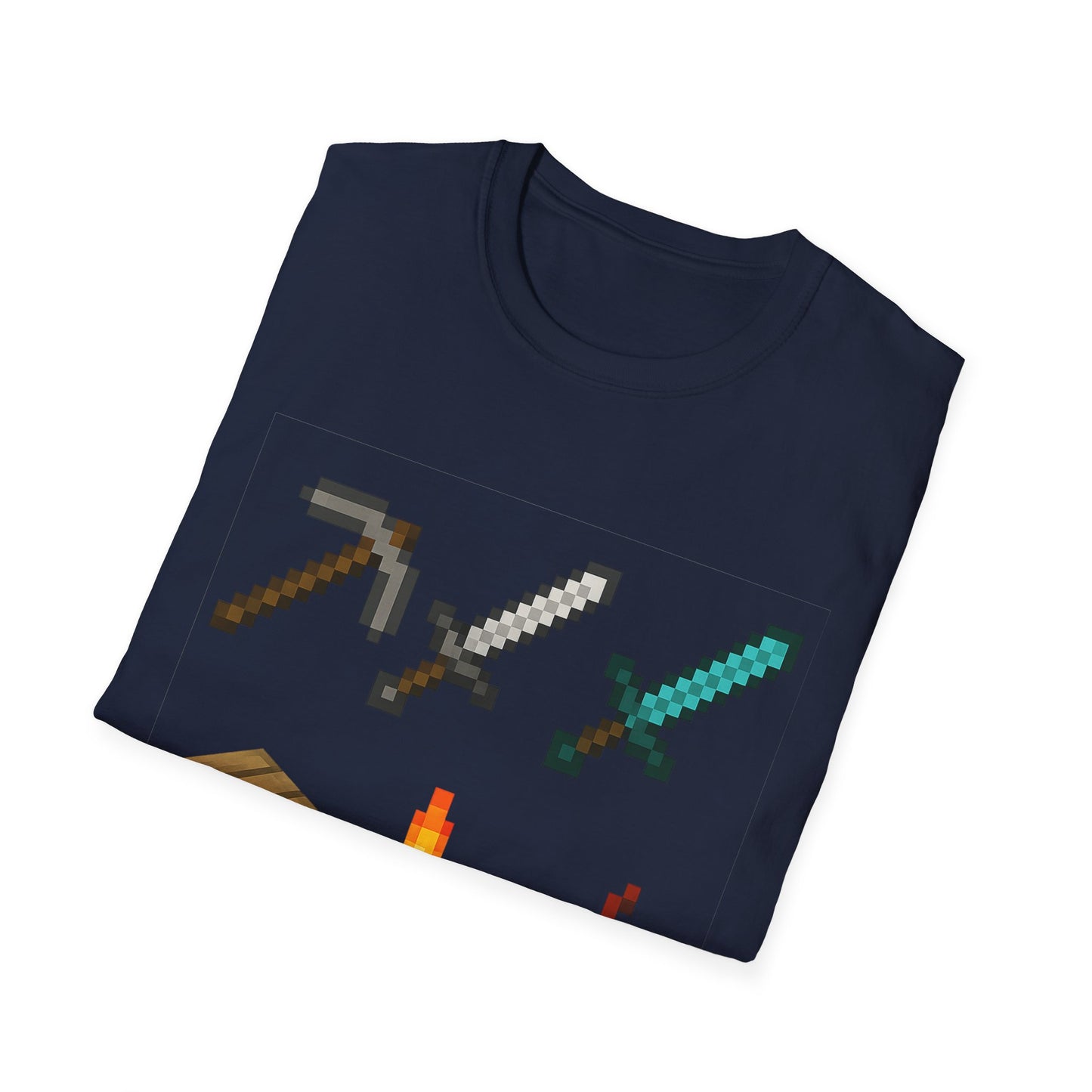 Pixel Tools & Items T-Shirt | Retro Pixel Art Gaming Tee, 8-Bit Gamer Shirt, Pixel Weapons & Supplies Top, Video Game Lover Gift Unisex