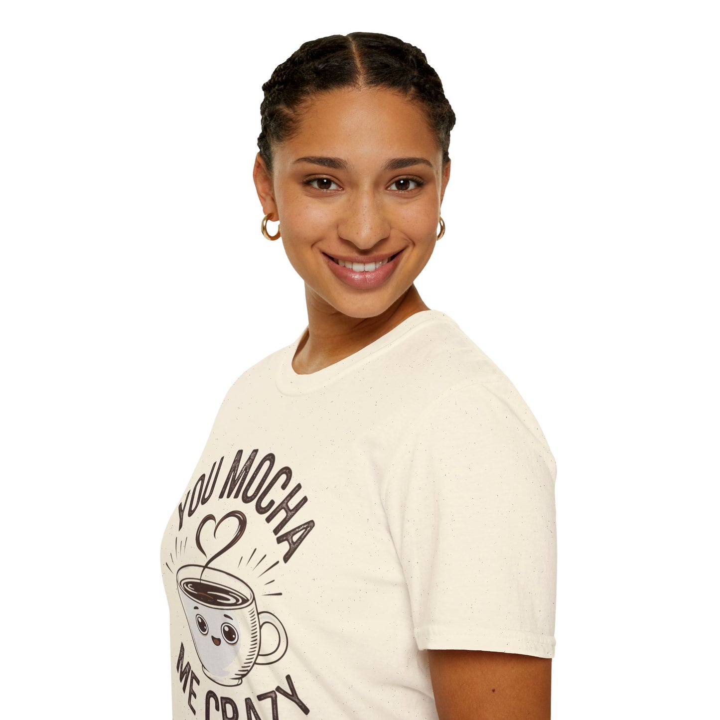 You Mocha Me Crazy T-Shirt - Cute Coffee Pun Graphic Tee - Funny Coffee Lover Shirt - Foodie Gift - Barista Humor Tee - Unisex XS-5XL