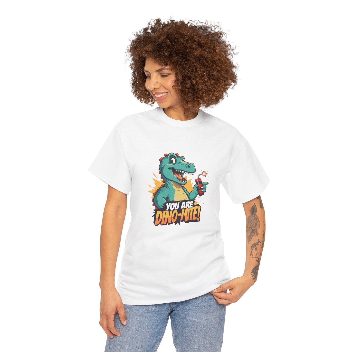 You Are Dino-Mite T-Shirt – Funny Dinosaur Graphic Tee | Cute T-Rex Shirt for Kids & Adults | Unisex Dino Lover Gift | Explosion Design