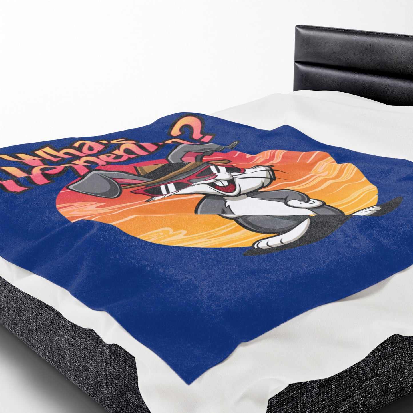 Plush Blanket - What's Hoppening Bunny Design