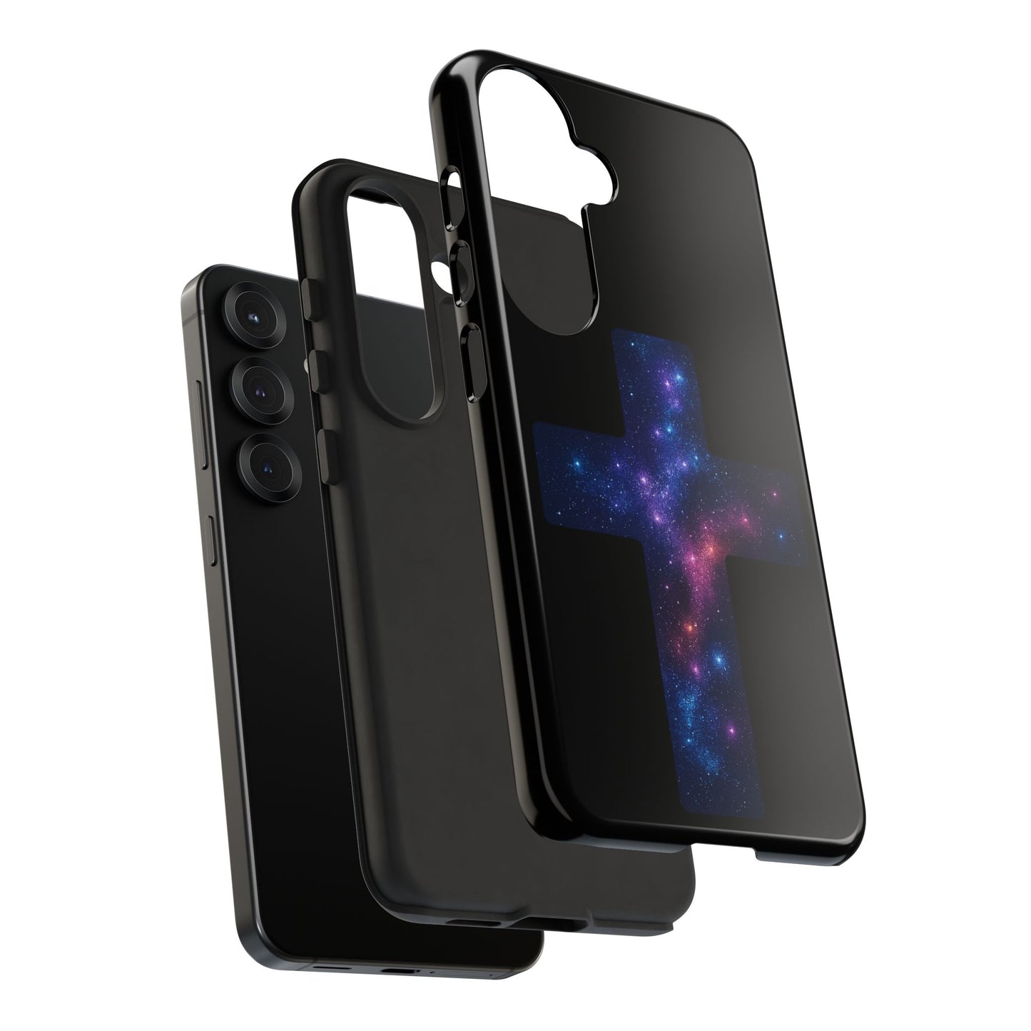 Samsung Phone Case - Galactic Cross Case Christian Phone Case Spiritual Samsung Case Religious Accessory Gift for Believers