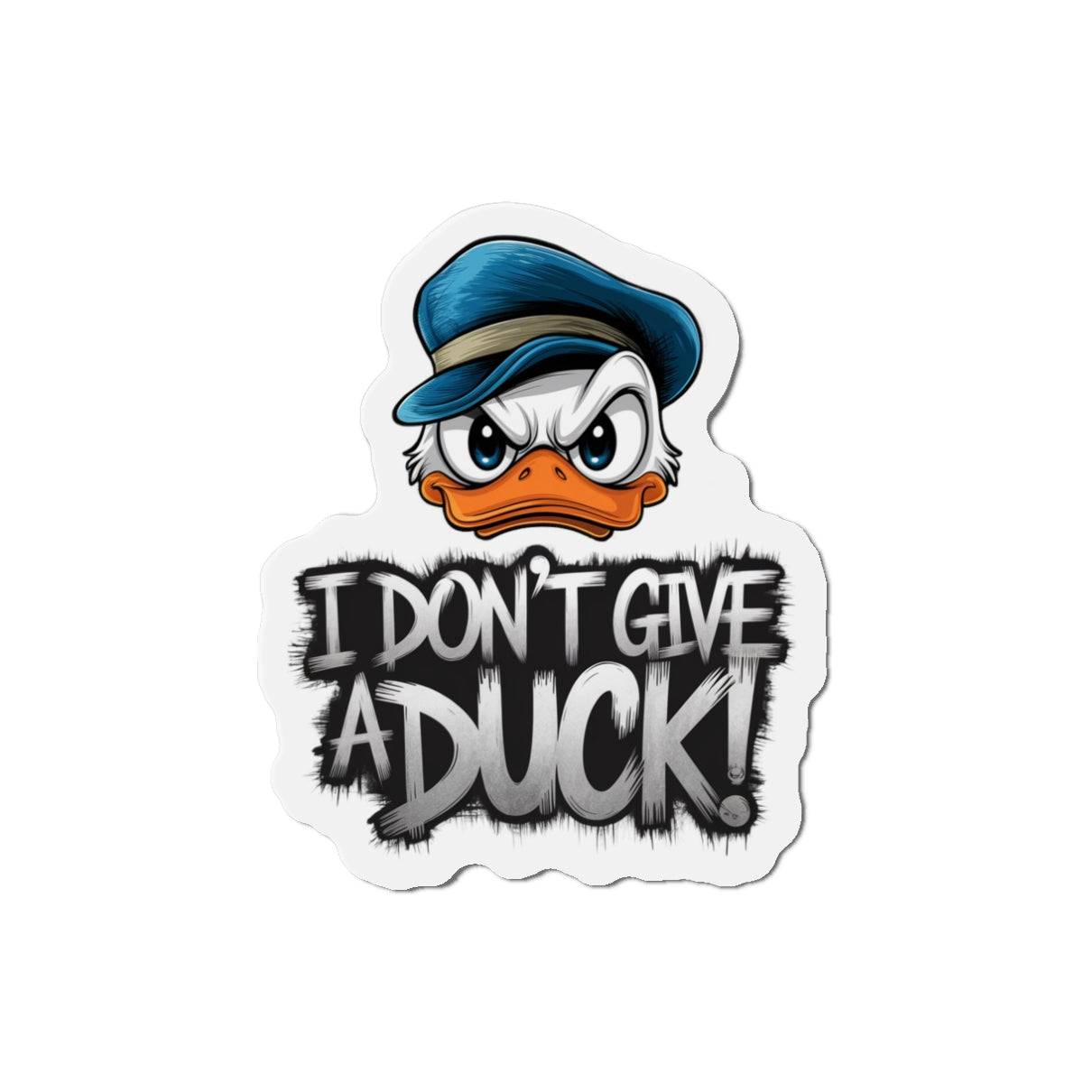 Angry Duck Die-Cut Magnet Fridge Magnet Kitchen Decor Refrigerator Art