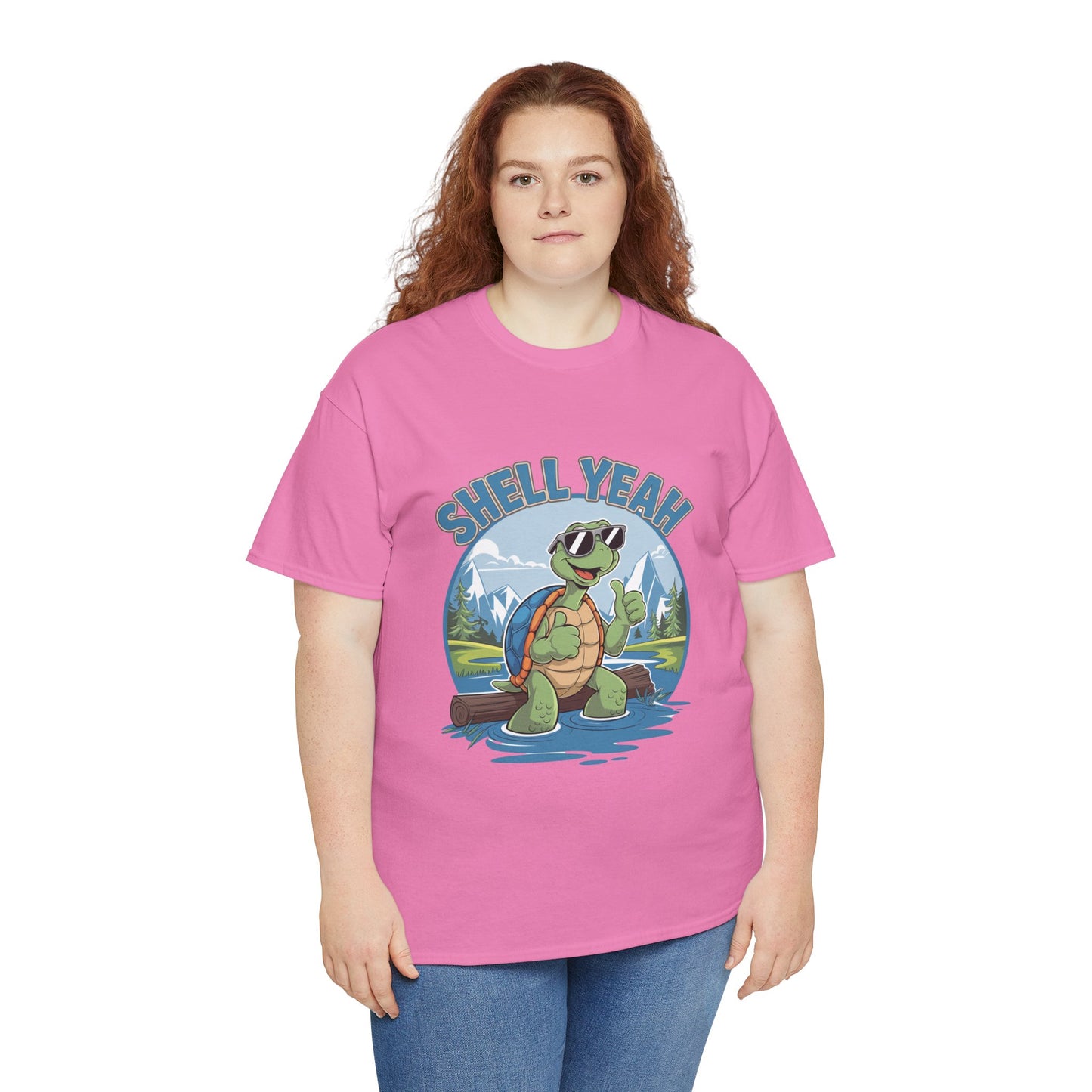 SHELL YEAH Turtle T-Shirt | Funny Cute Turtle Nature Graphic Tee | Handmade Animal Lover Gift | Eco Outdoor Adventure Shirt