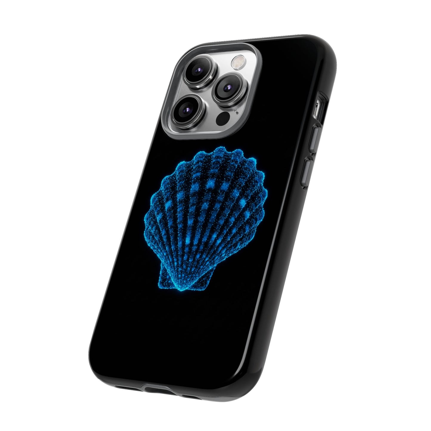 Ocean Blue Shell Tough iPhone Case Durable Design for Beach Lovers