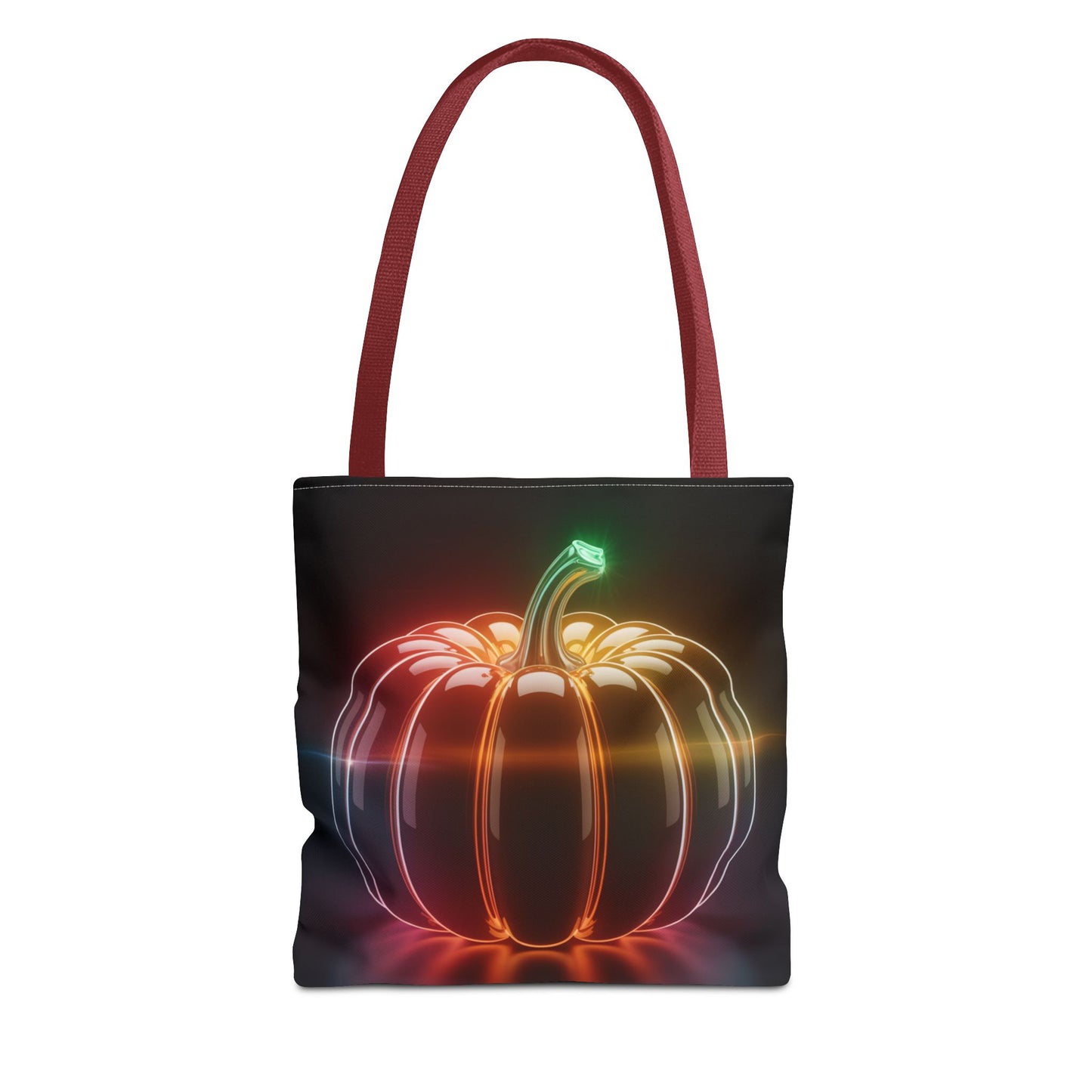 Neon Pumpkin Tote Bag, Glowing Halloween Bag, Modern Fall Tote, Pumpkin Aesthetic Accessory, Trick Or Treat Bag, Spooky Season Gift