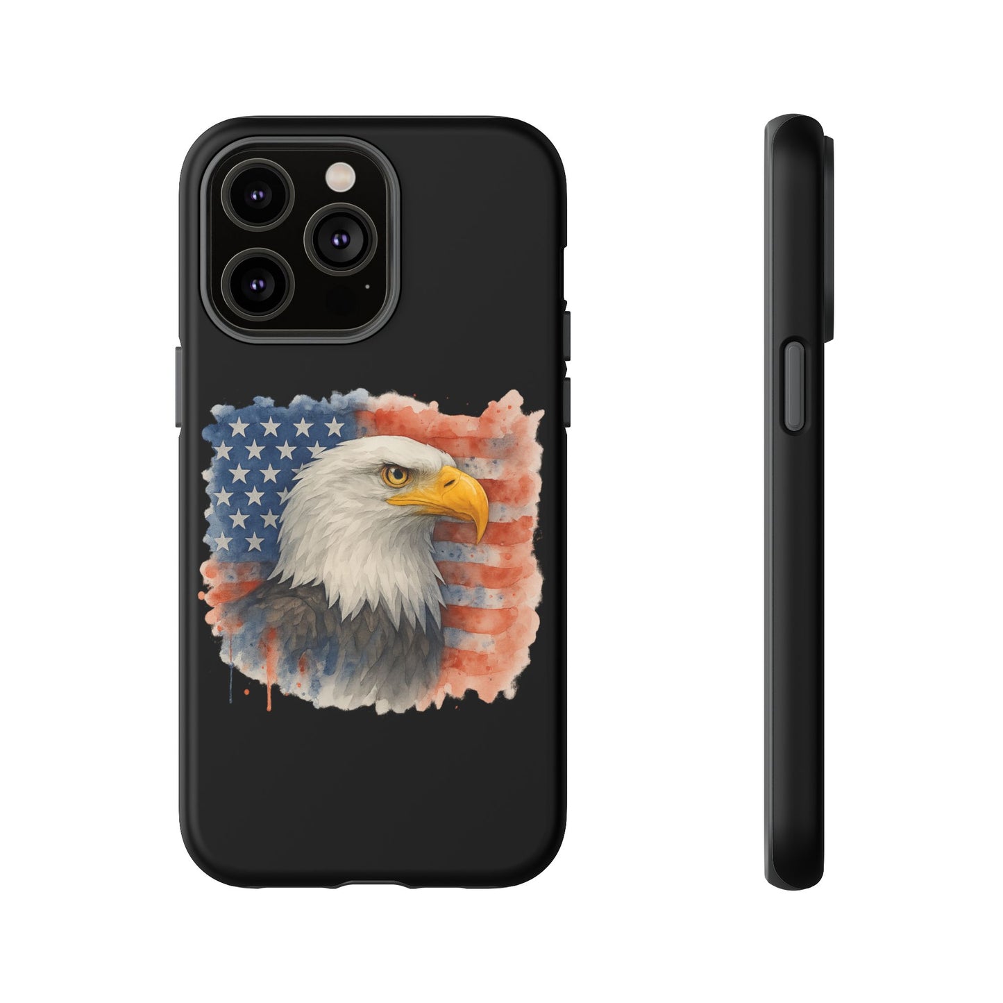 Patriotic Eagle Phone Case for iPhone - Tough Cases with American Flag Design 4th of July Case Memorial Day Veteran's Day