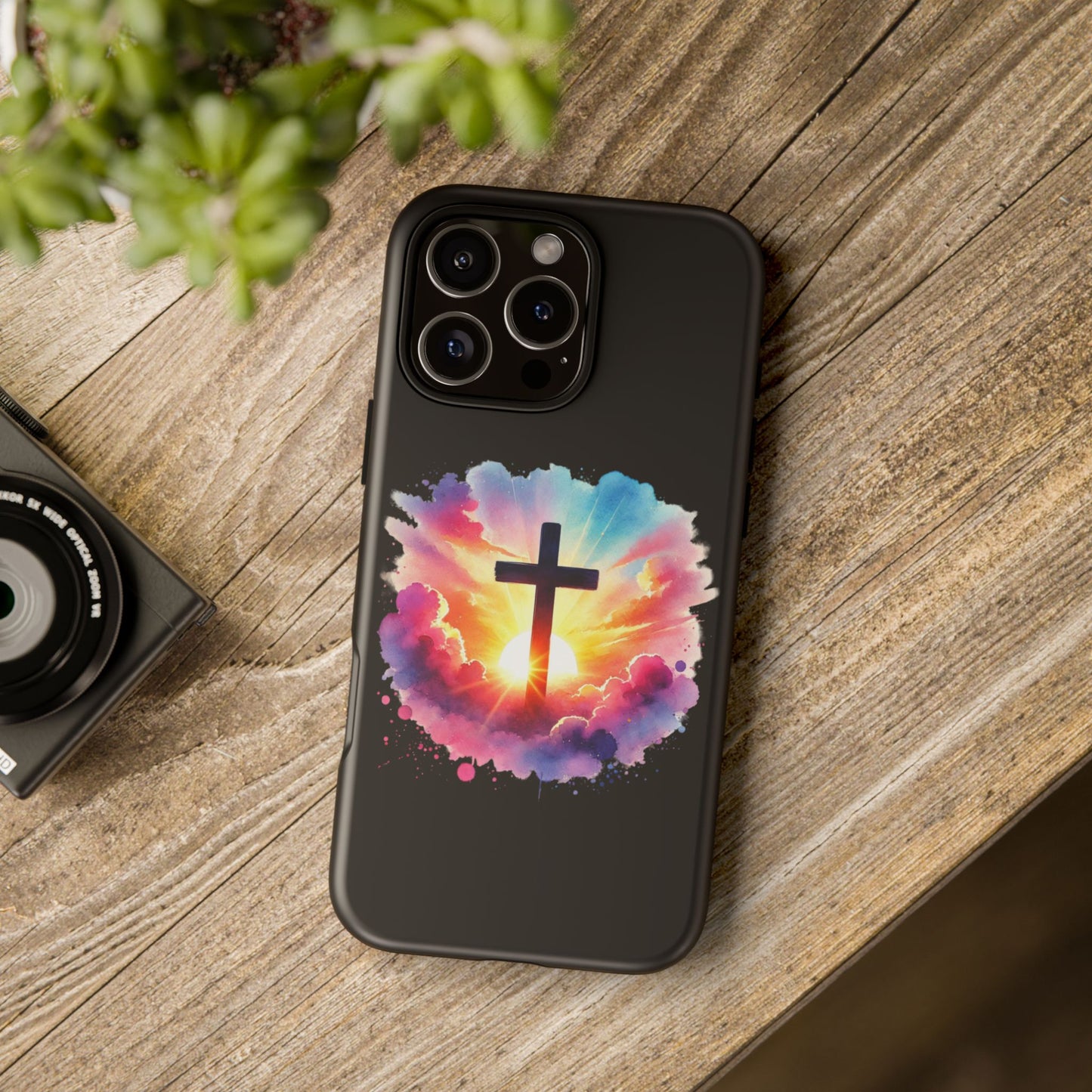 Inspirational Cross iPhone Case Christian Phone Case Easter iPhone Case Faith Based Case Easter iPhone Case