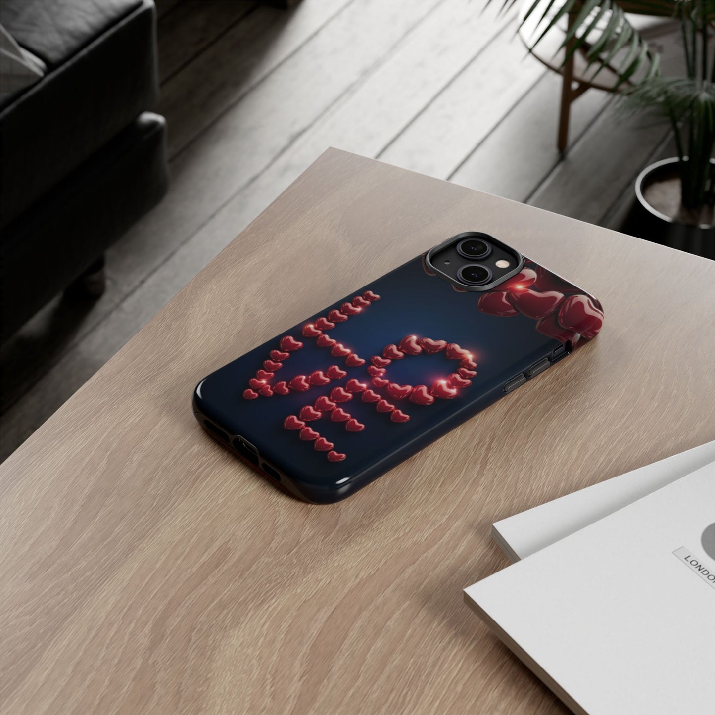 iPhone Case - Love Hearts Design
