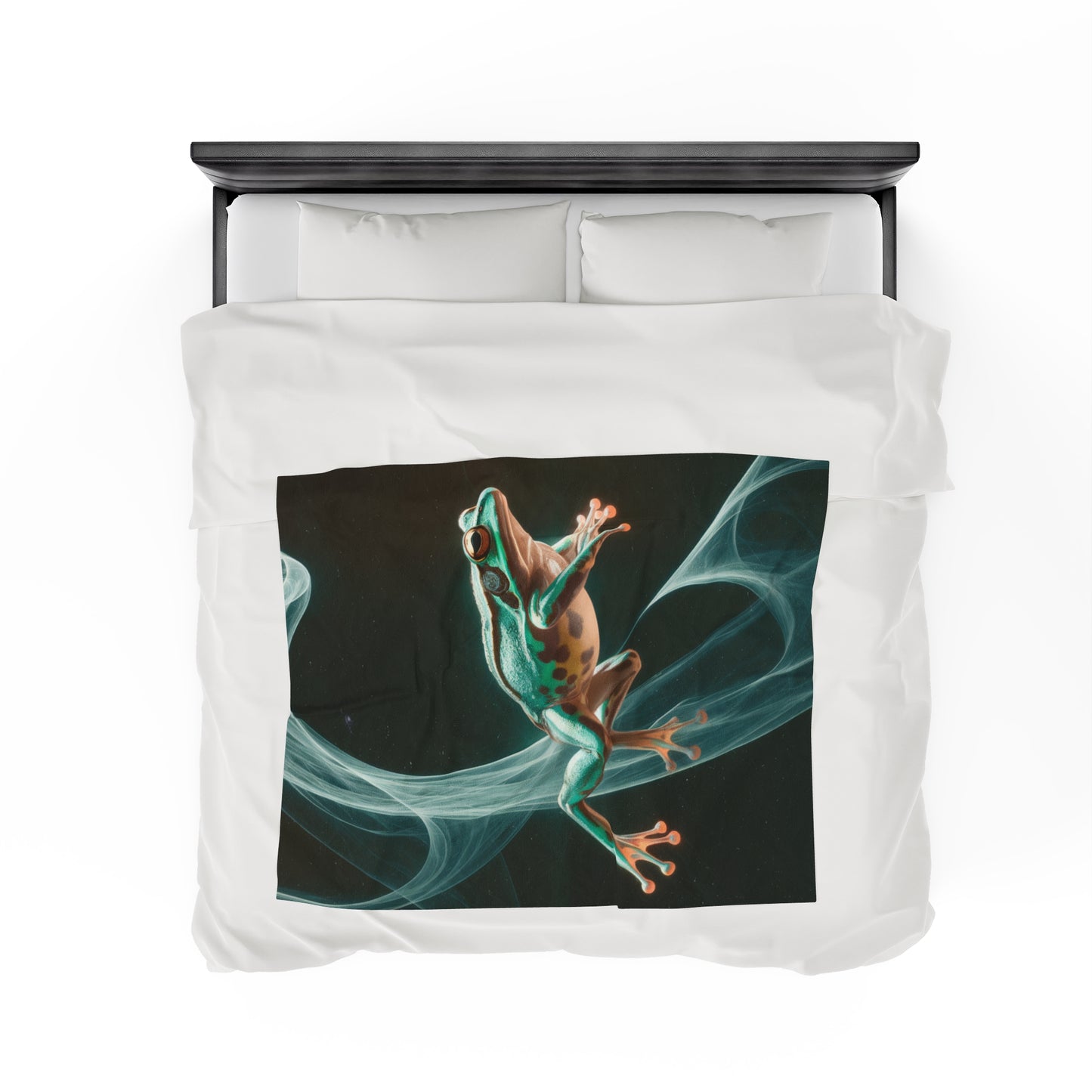 Plush Blanket - Fun Frog Design