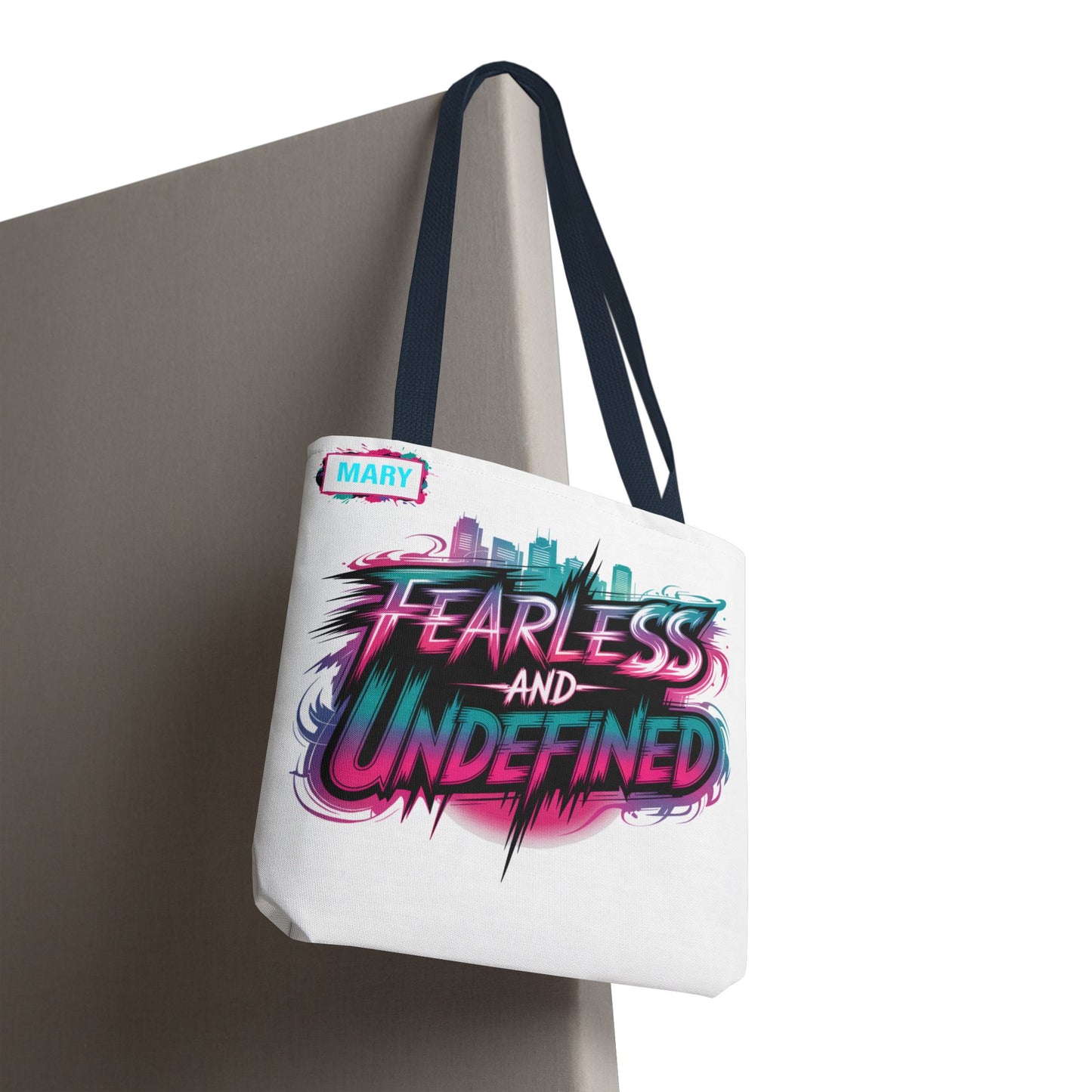 Custom Name Tote Bag | Fearless and Undefined Design | K-Pop Inspired Gift for Fans | Personalized Bold Aesthetic Bag | Trendy Streetwear Tote
