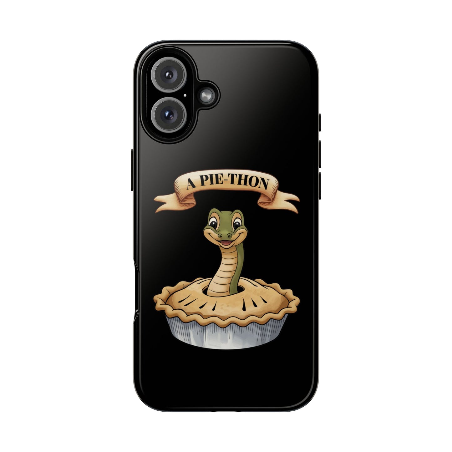 iPhone Case - 'Pie-Thon' Snake Pie Funny Tough Case