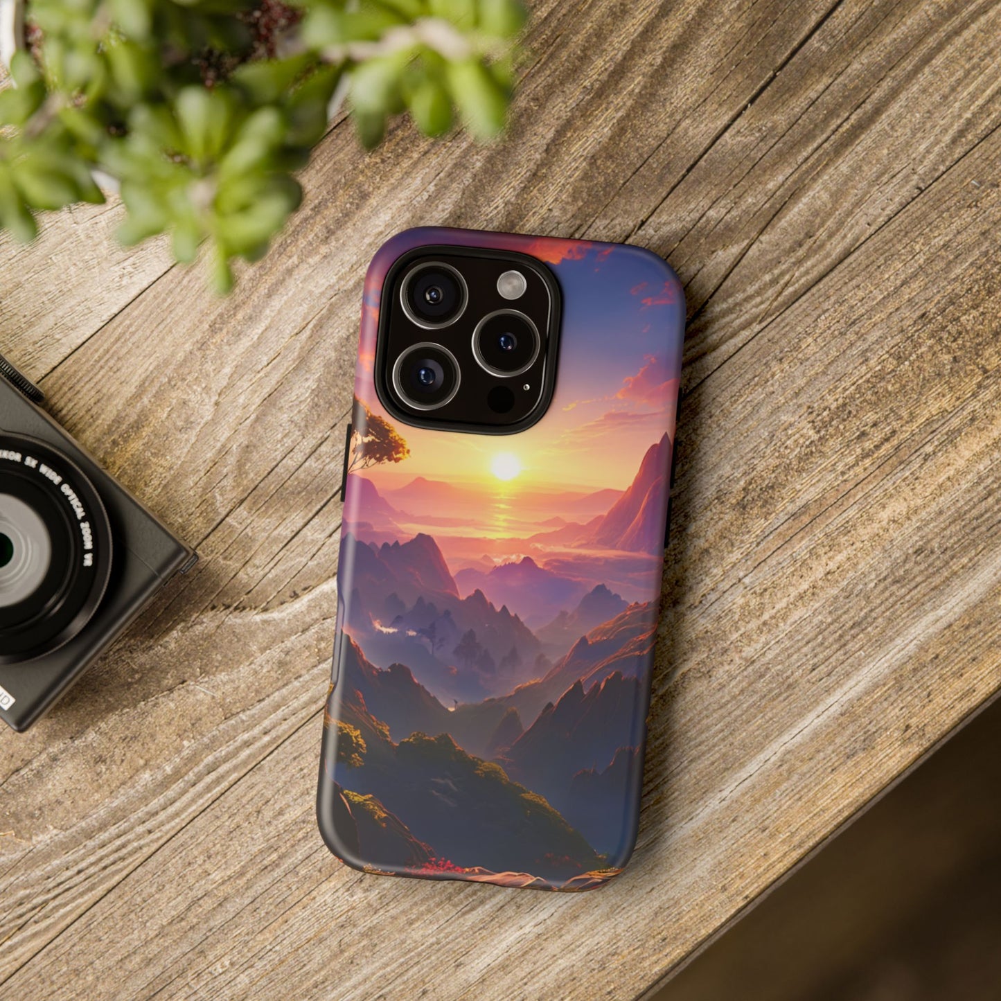 iPhone Tough Case - Artistic Sunset Landscape