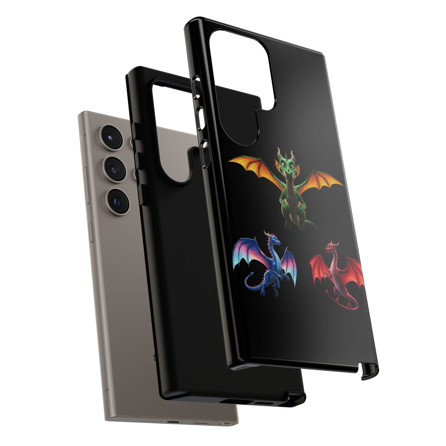 Protective Dragon Phone Case for Samsung Galaxy - Fantasy Art Durable Cover - Bookish Mythical Gift for Teens & Adults Twilight Aesthetic