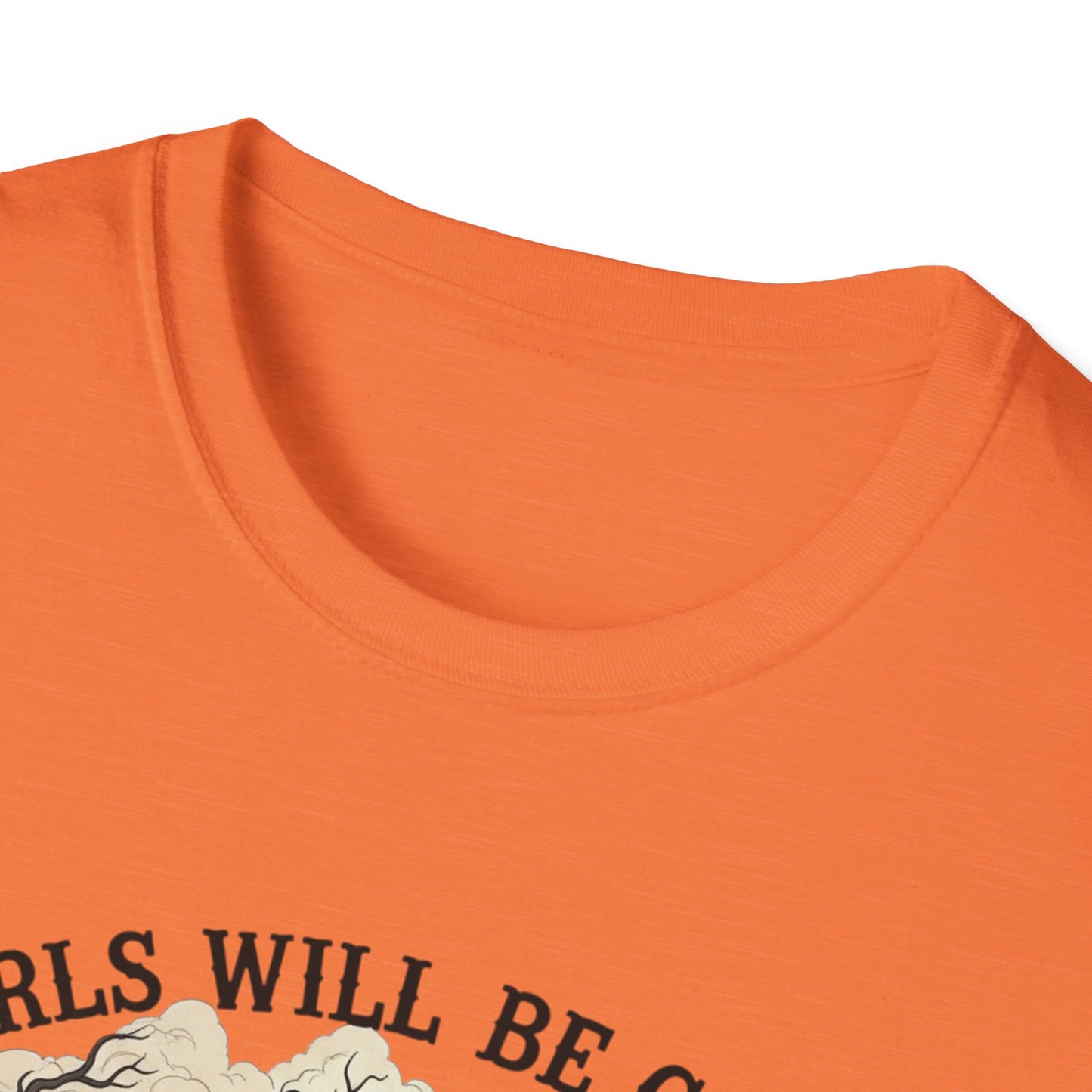 Girls Will Be Girls Witch Tee - Witches Brewing Cauldron Shirt - Halloween Witchy Vintage Feminist Spooky Gift for Women