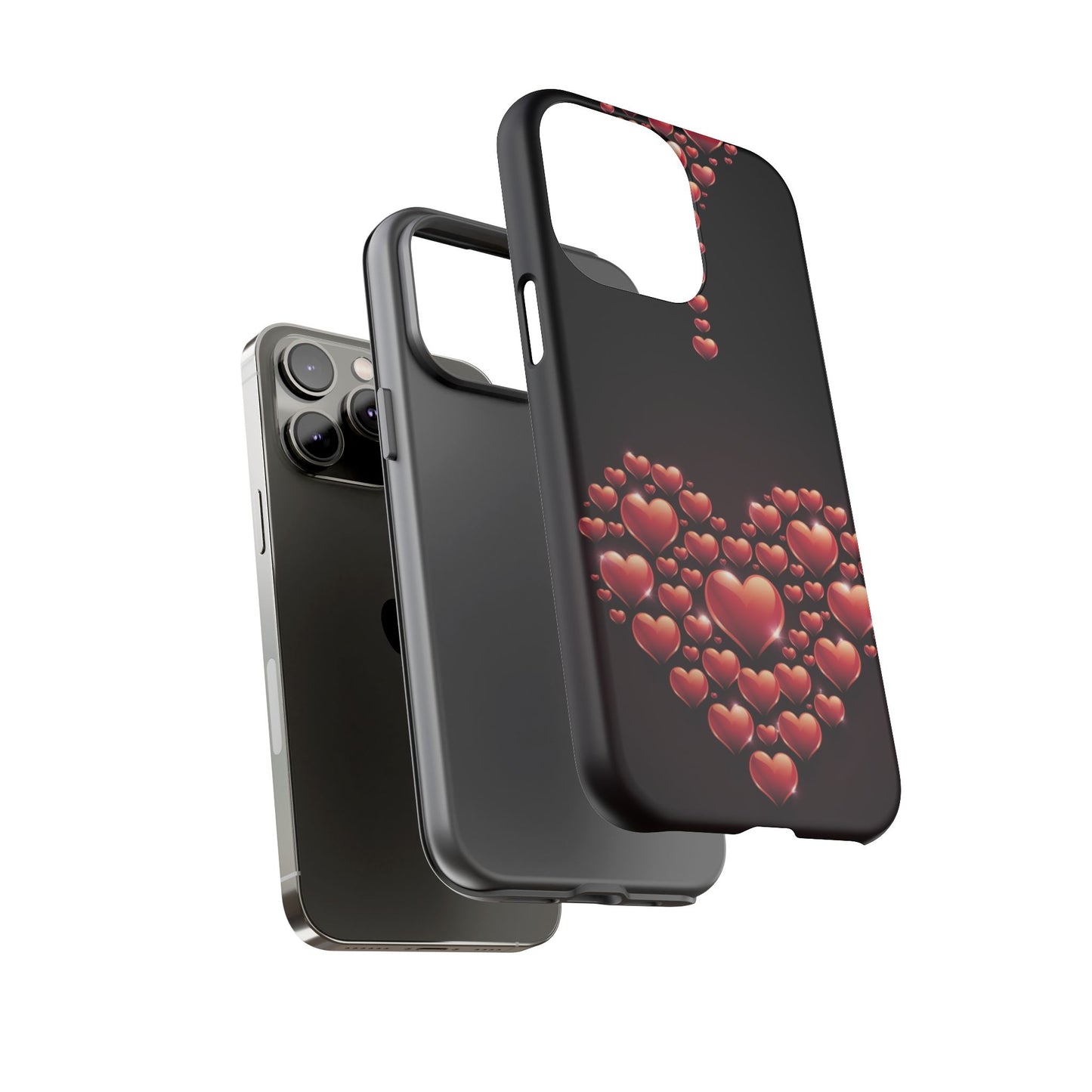 iPhone Case - Heart Made Out of Hearts Design