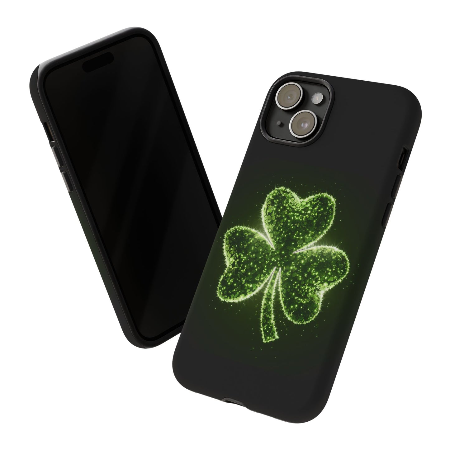 iPhone Tough Case - Shiny Shamrock Design