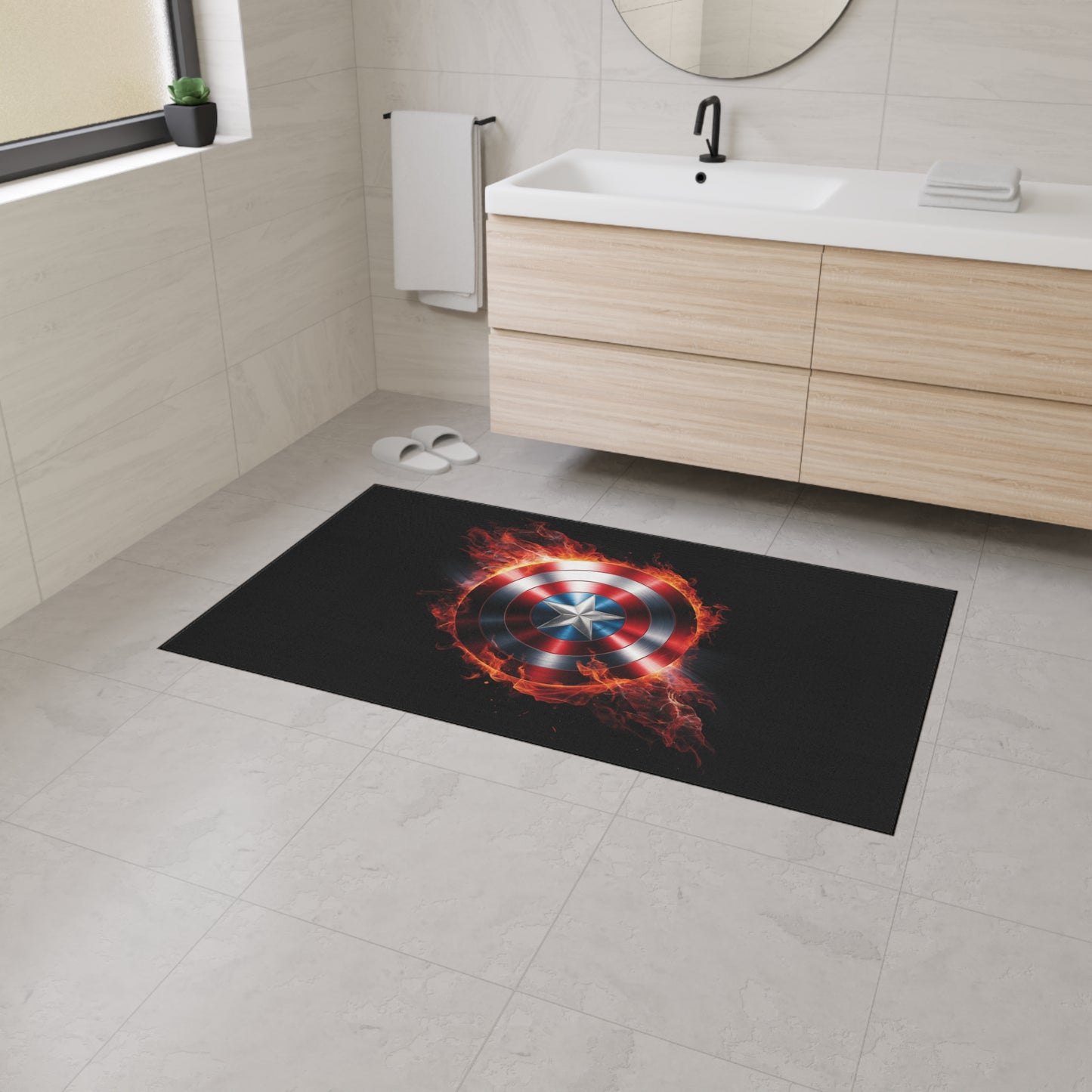 Captain's Shield Heavy Duty Floor Mat - Durable and Stylish for Home and Office