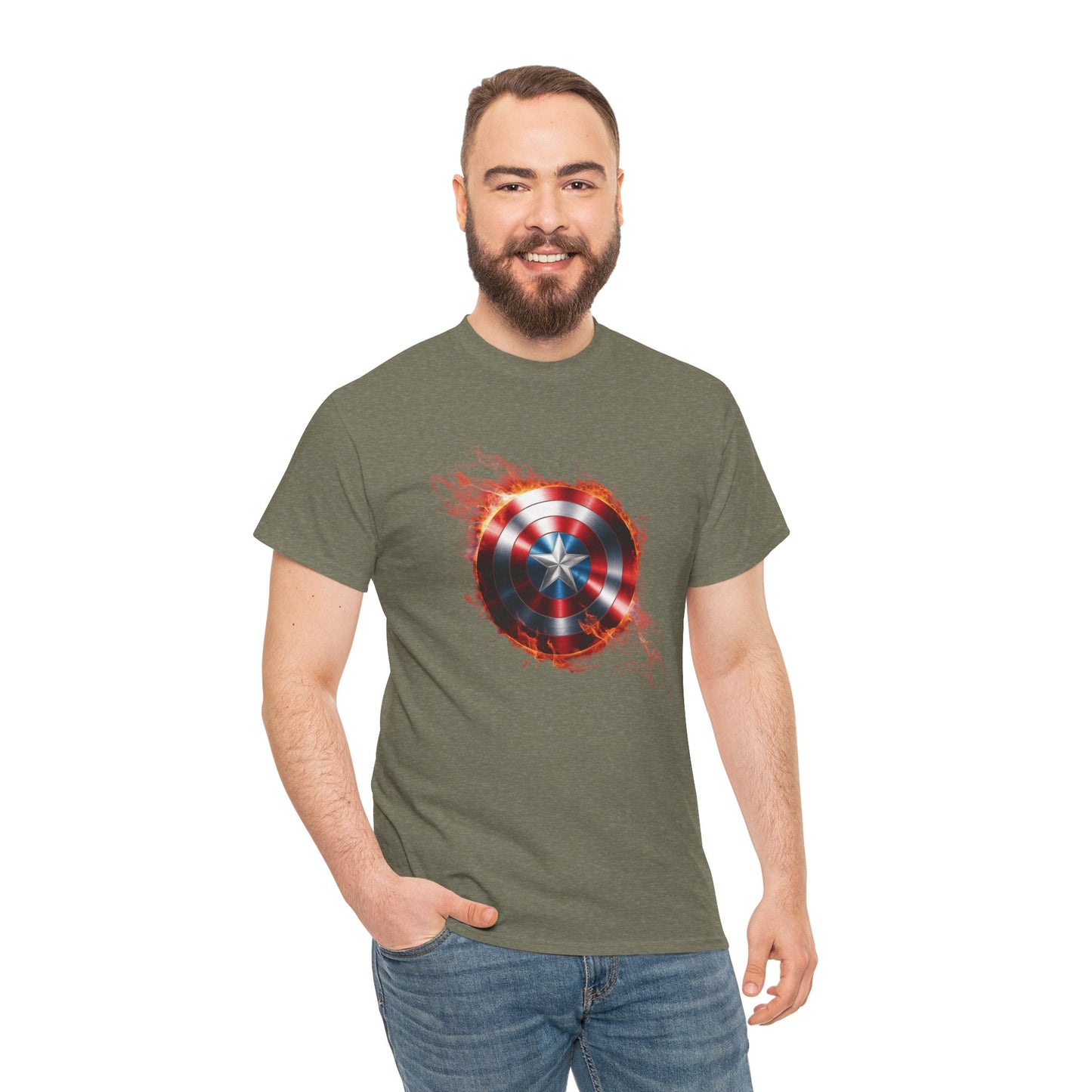 Captain America Flame Tee