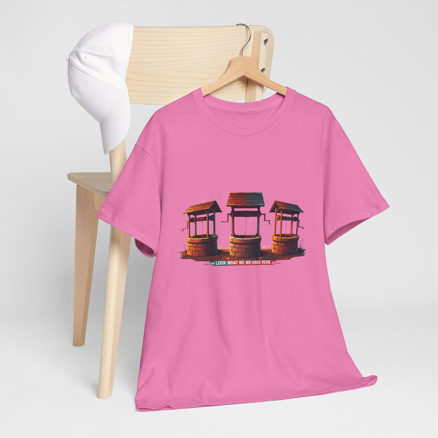 Funny “Well Well Well” T-Shirt • Pun Graphic Tee with Wishing Wells • Retro Vintage Humor Shirt • Gift for Pun Lovers & Joke Fans