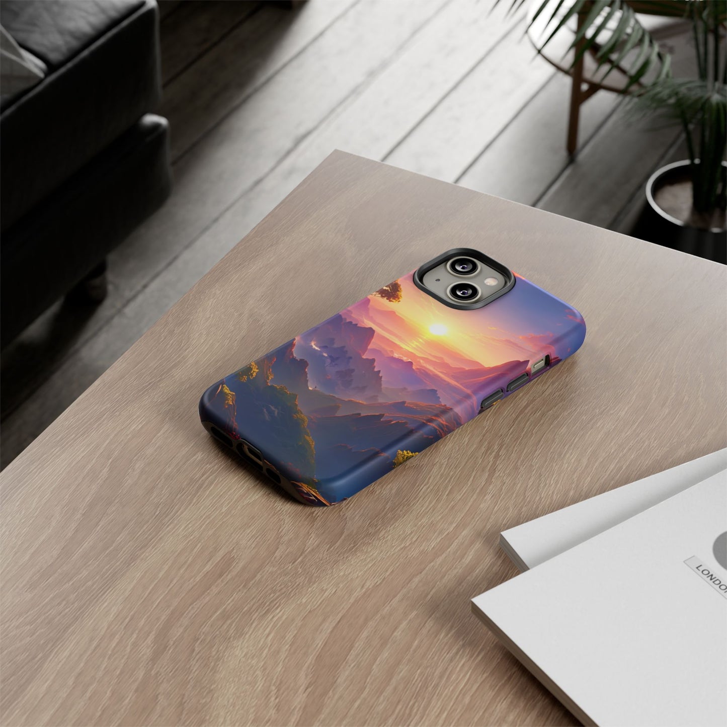 iPhone Tough Case - Artistic Sunset Landscape