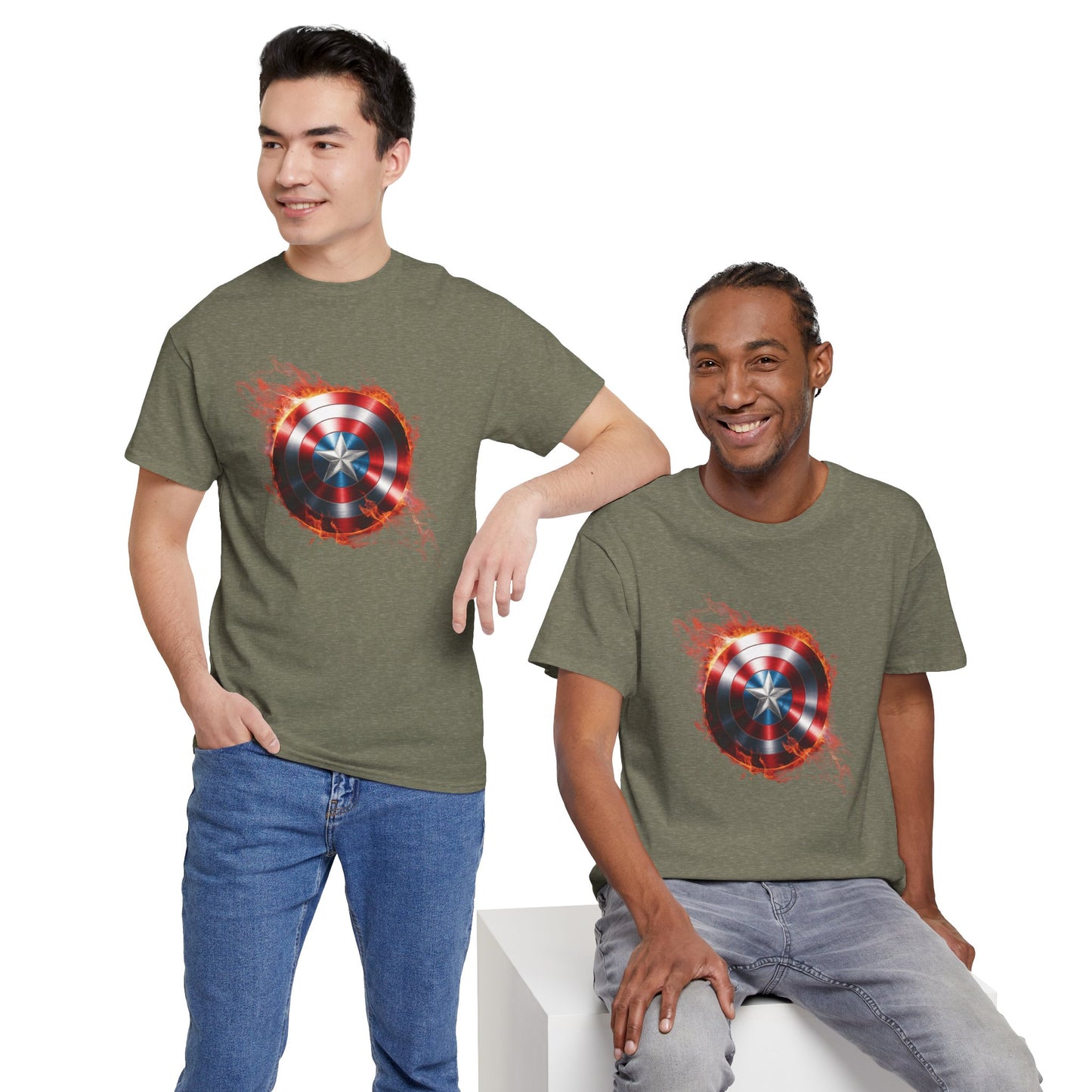 Captain America Flame Tee