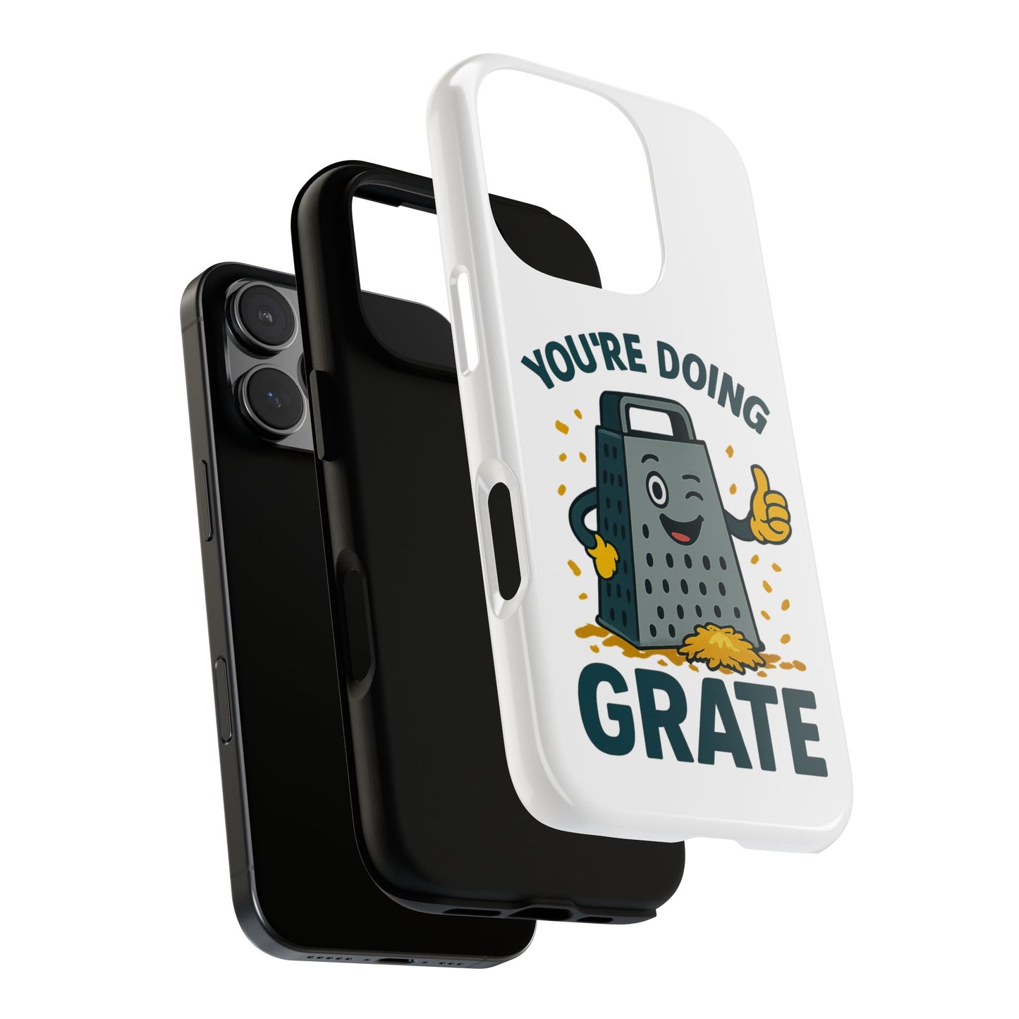 iPhone Case, You're Doing Grate Cheese Phone Case Funny iPhone Case Gift for Foodie Chef Case