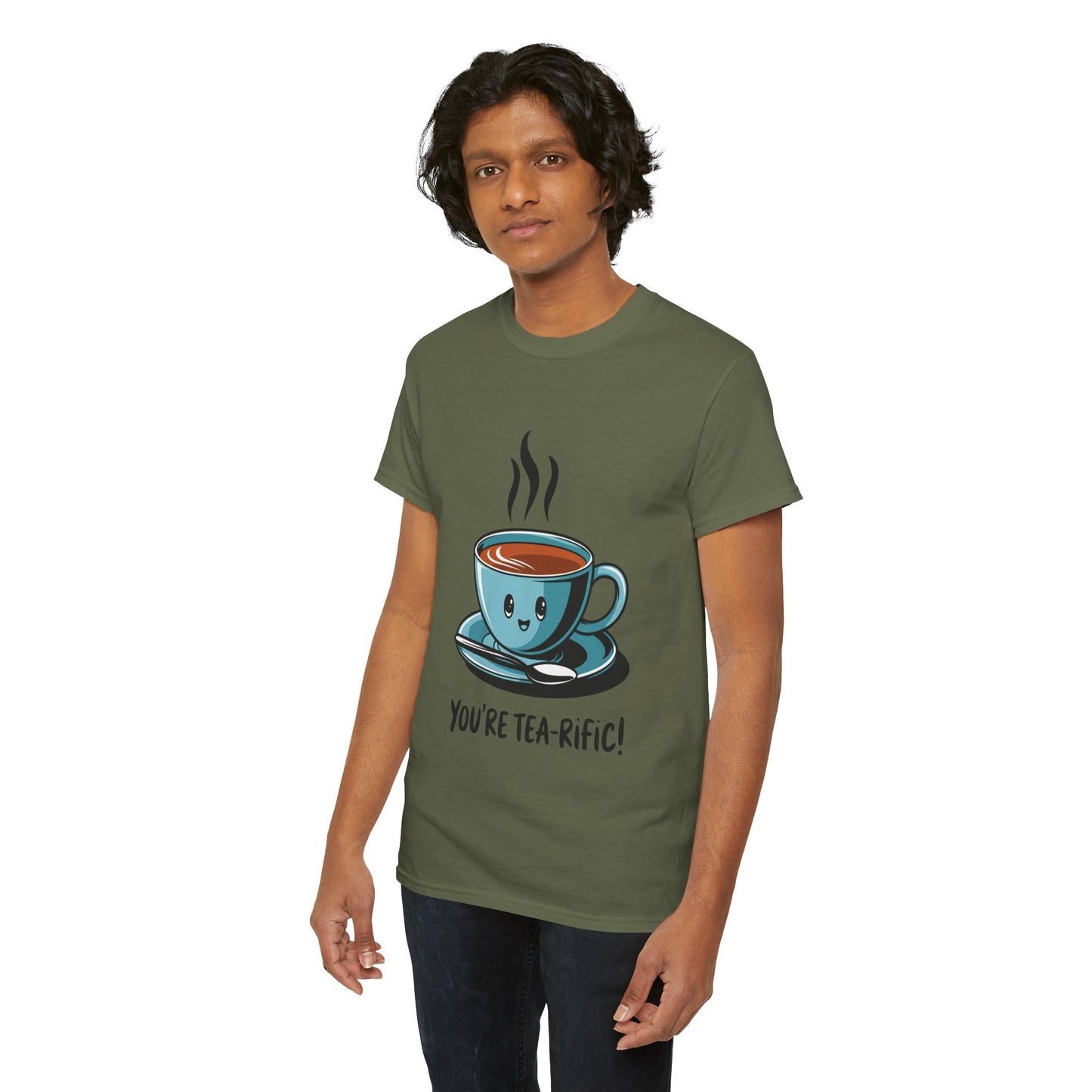 You’re Tea-Rific! Cute Tea Pun T-Shirt for Tea Lovers - Funny Gift, Kawaii Cup Graphic Tee - Unisex Soft Cotton Shirt