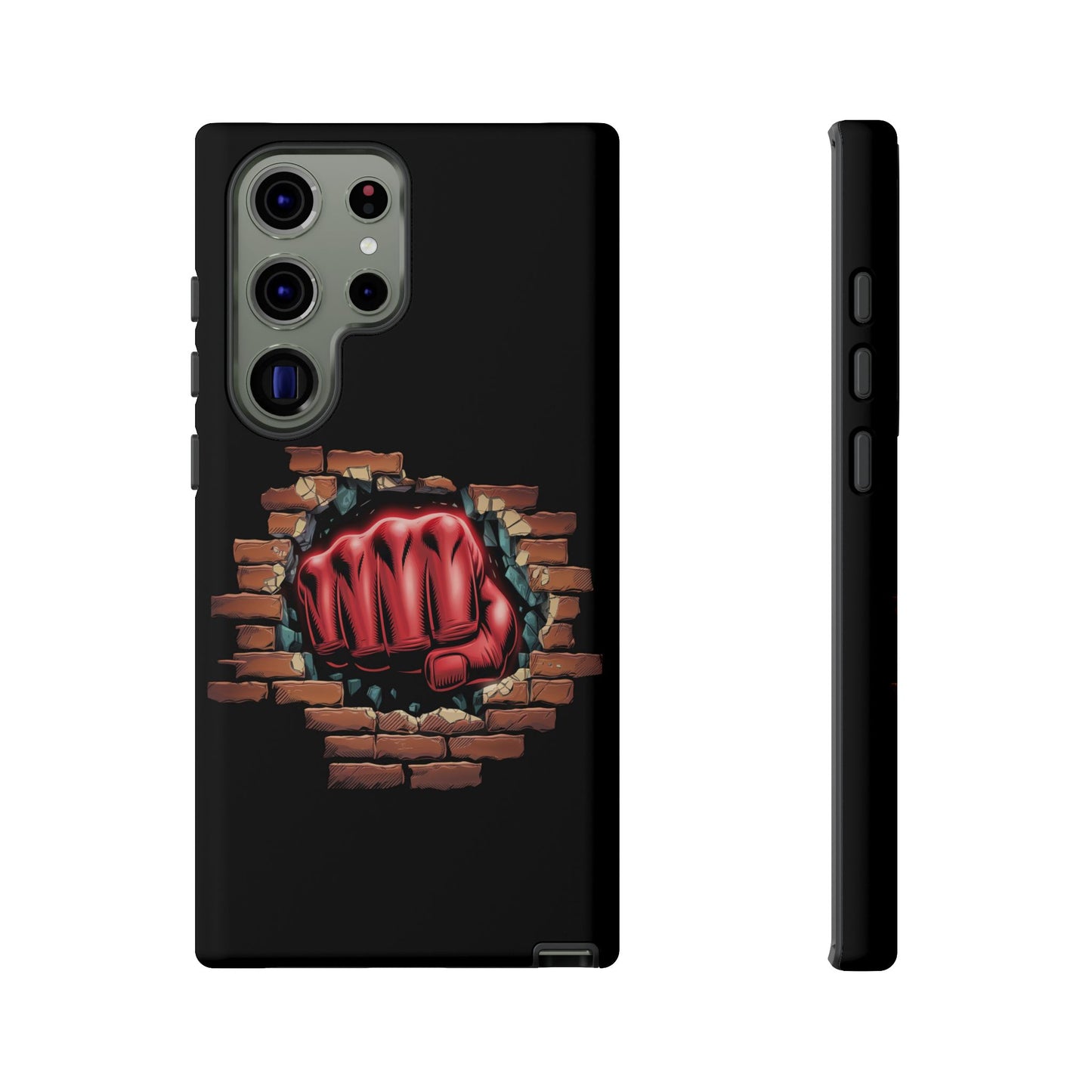 Samsung Galaxy Tough Case - Red Fist Smashing Design