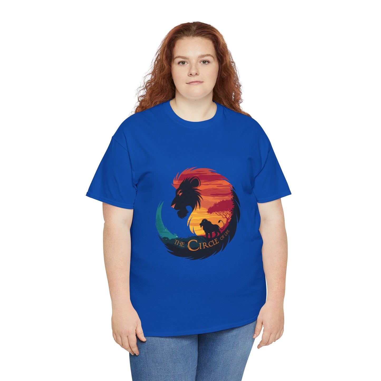 The Circle of Life Lion Shirt – Sunset Safari Wildlife Graphic Tee – Inspirational Nature T-Shirt for Animal Lovers & Adventure Fans