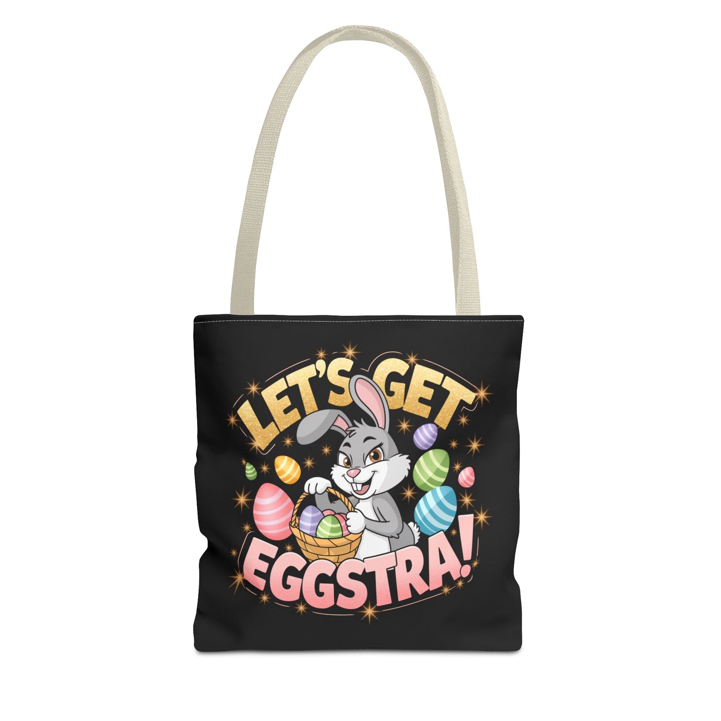Easter Bunny Tote Bag - 'Leg's Get Eggstra'