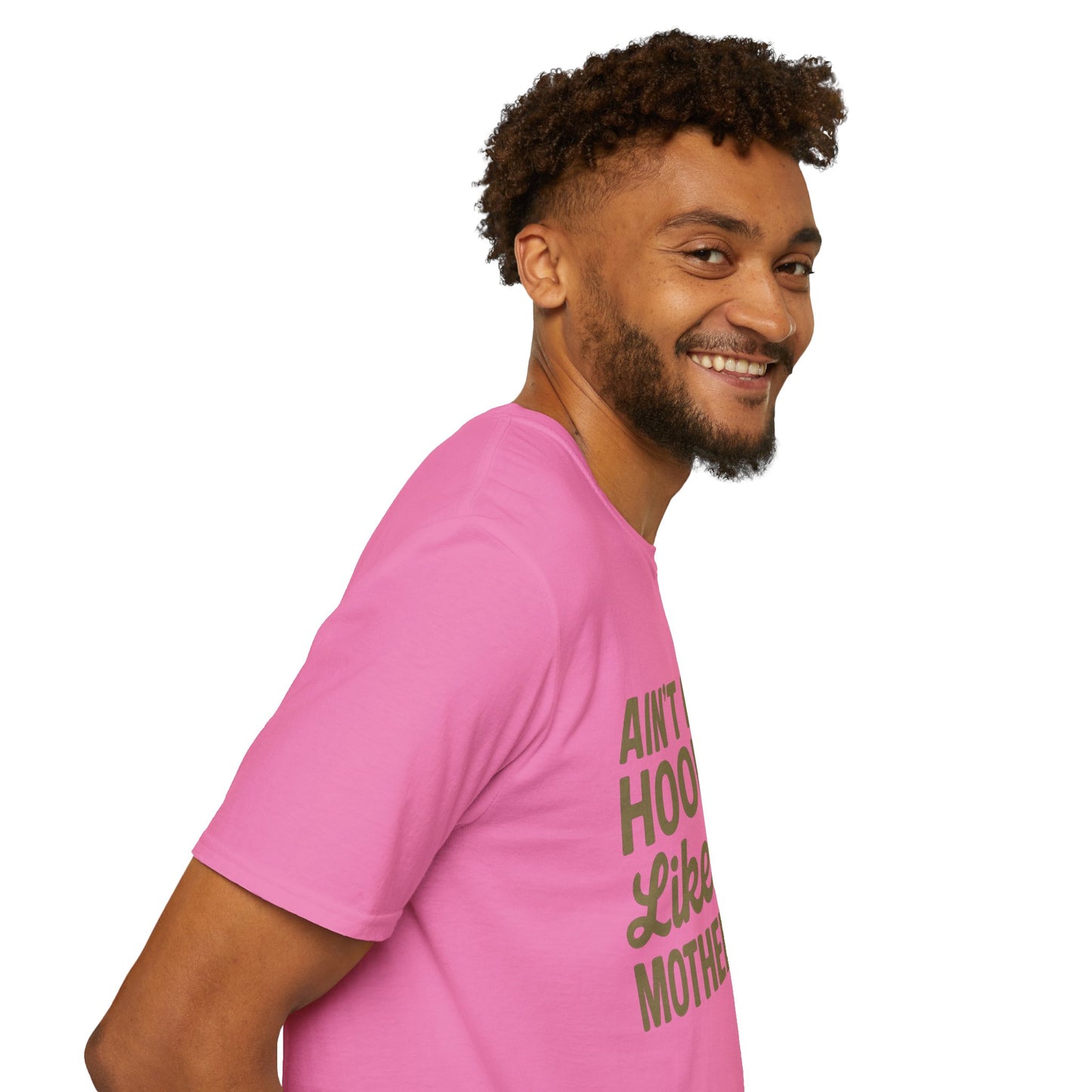 Ain't No Hood Like Motherhood T-Shirt - Unisex Softstyle Tee for Moms Mother's Day Gift