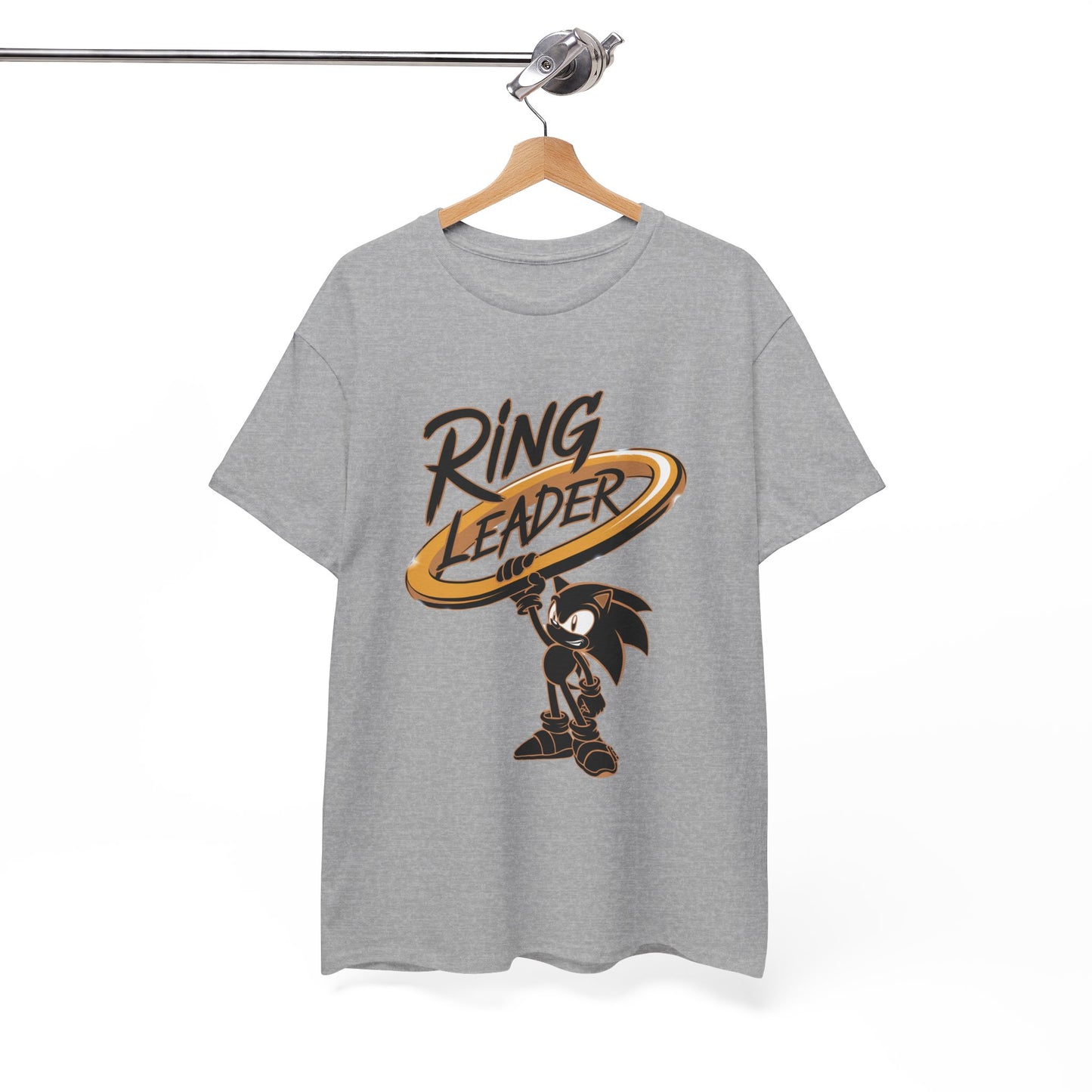 Ring Leader Video Game Shirt – Fast Speed Hero Holding Gold Ring – Retro Gamer Graphic Tee for Arcade, Anime, and Gaming Fans