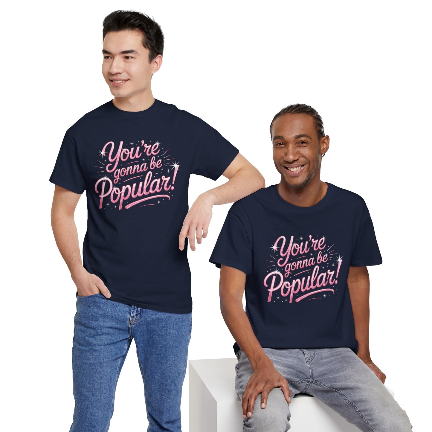 You’re Gonna Be Popular Wicked Musical Tee – Broadway Quote Shirt – Funny Retro Typography T-Shirt for Theatre Fans & Musical Lovers
